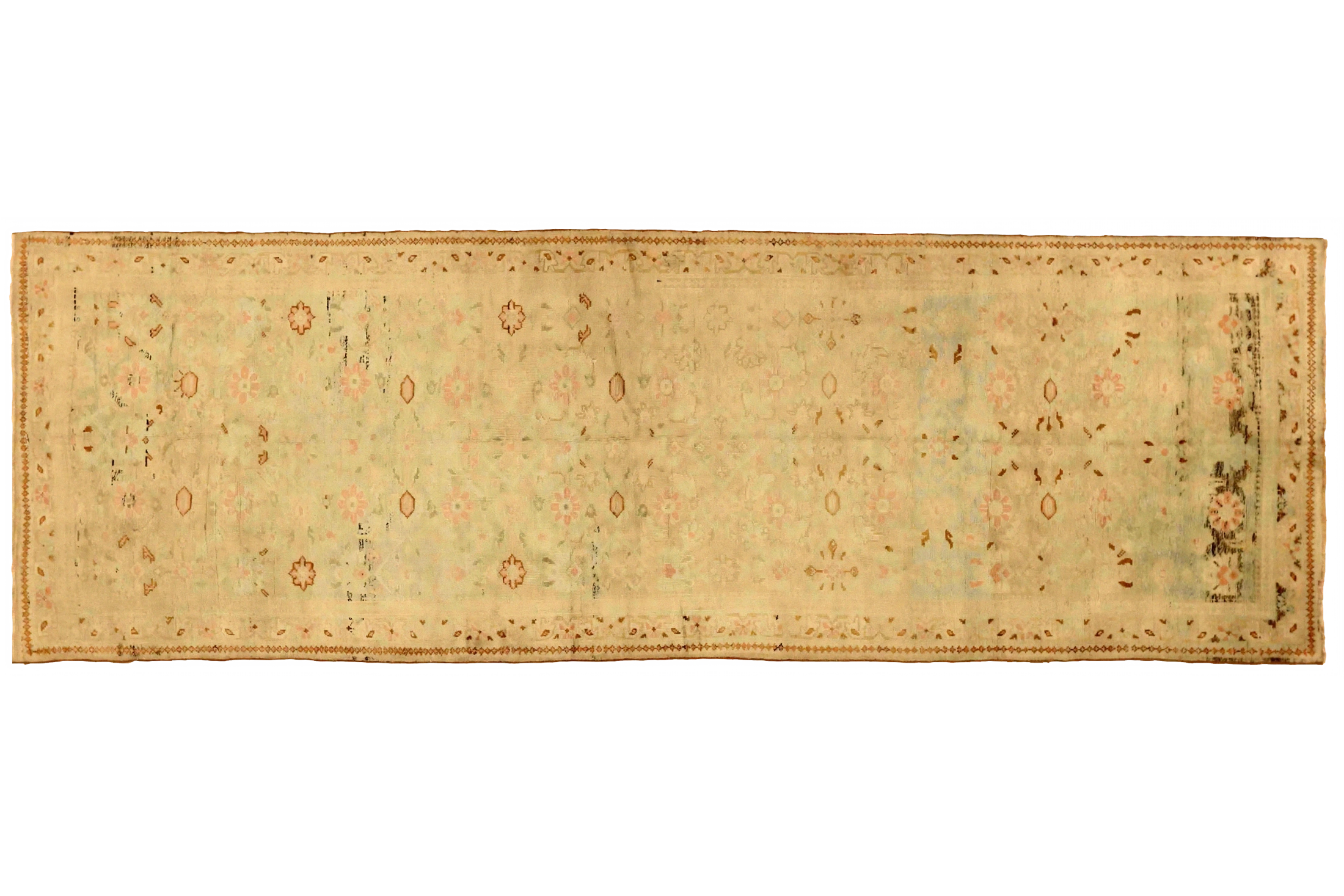 Antique Persian Mahal Transitional Rug 75611