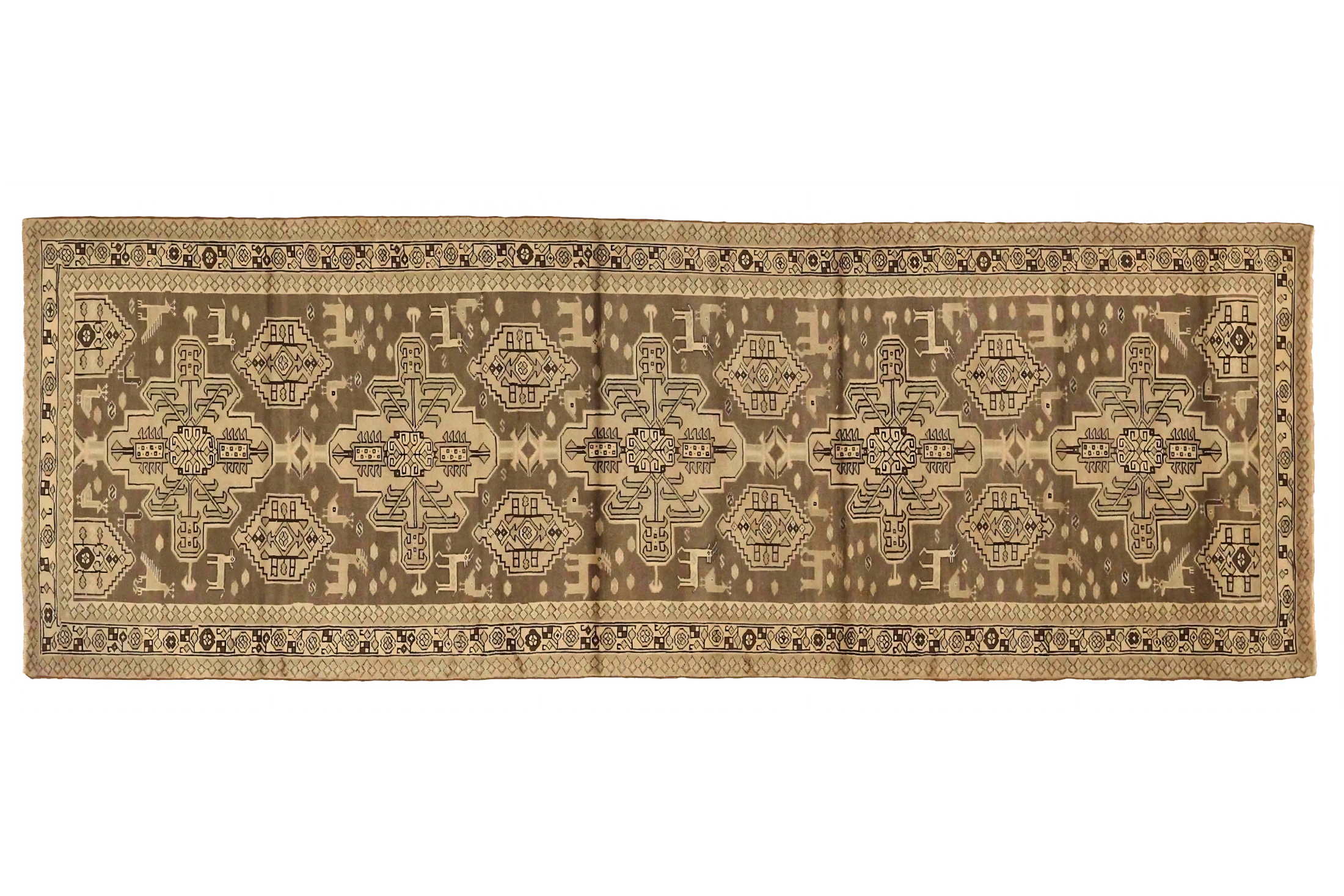 Antique Persian Saveh Traditional Rug 75620