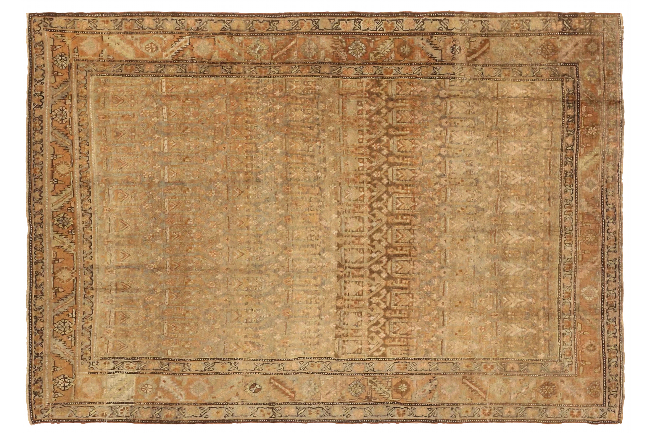 Antique Persian Bijar Transitional Rug 75621