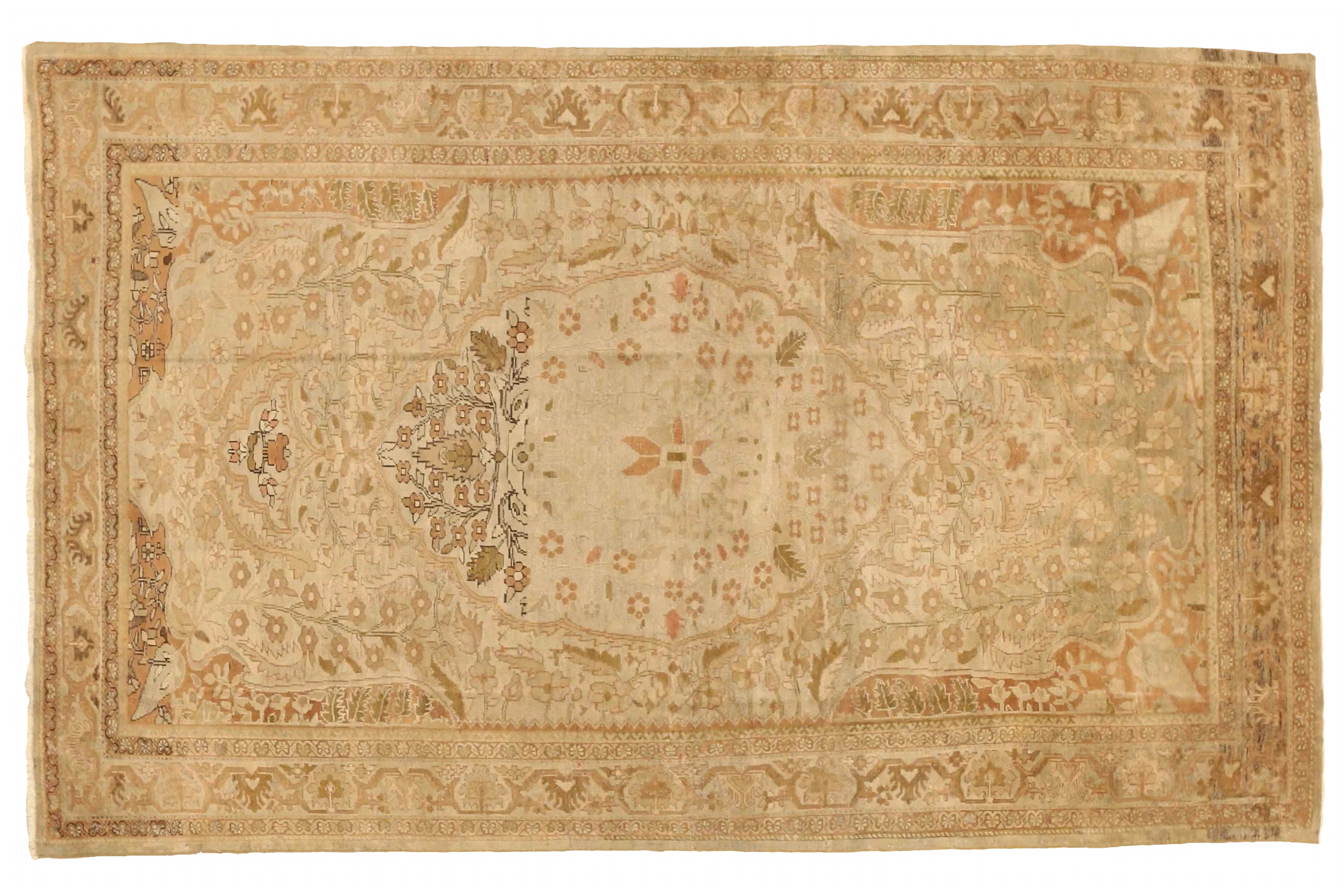 Antique Persian Farahan Transitional Rug 75623