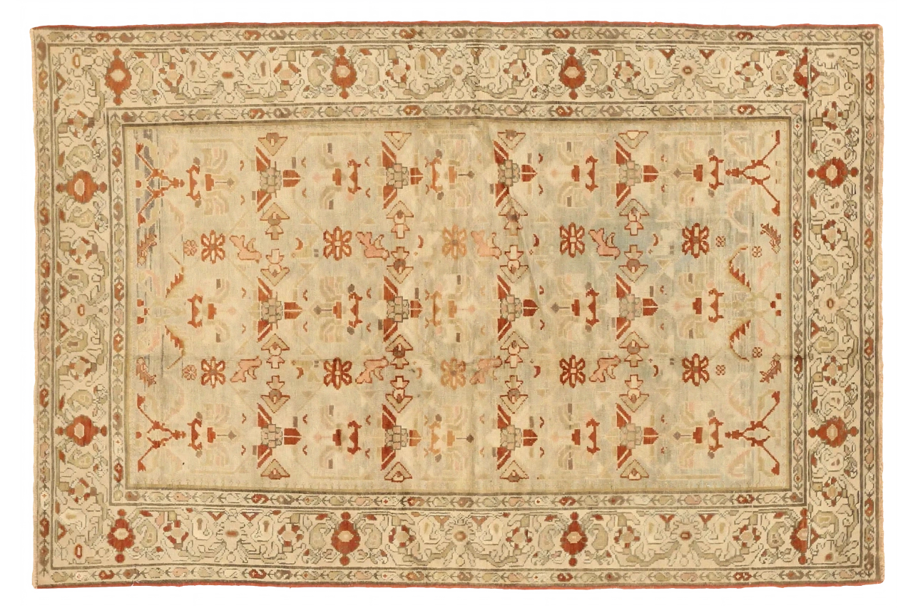 Antique Persian Malayer Traditional Rug 75624