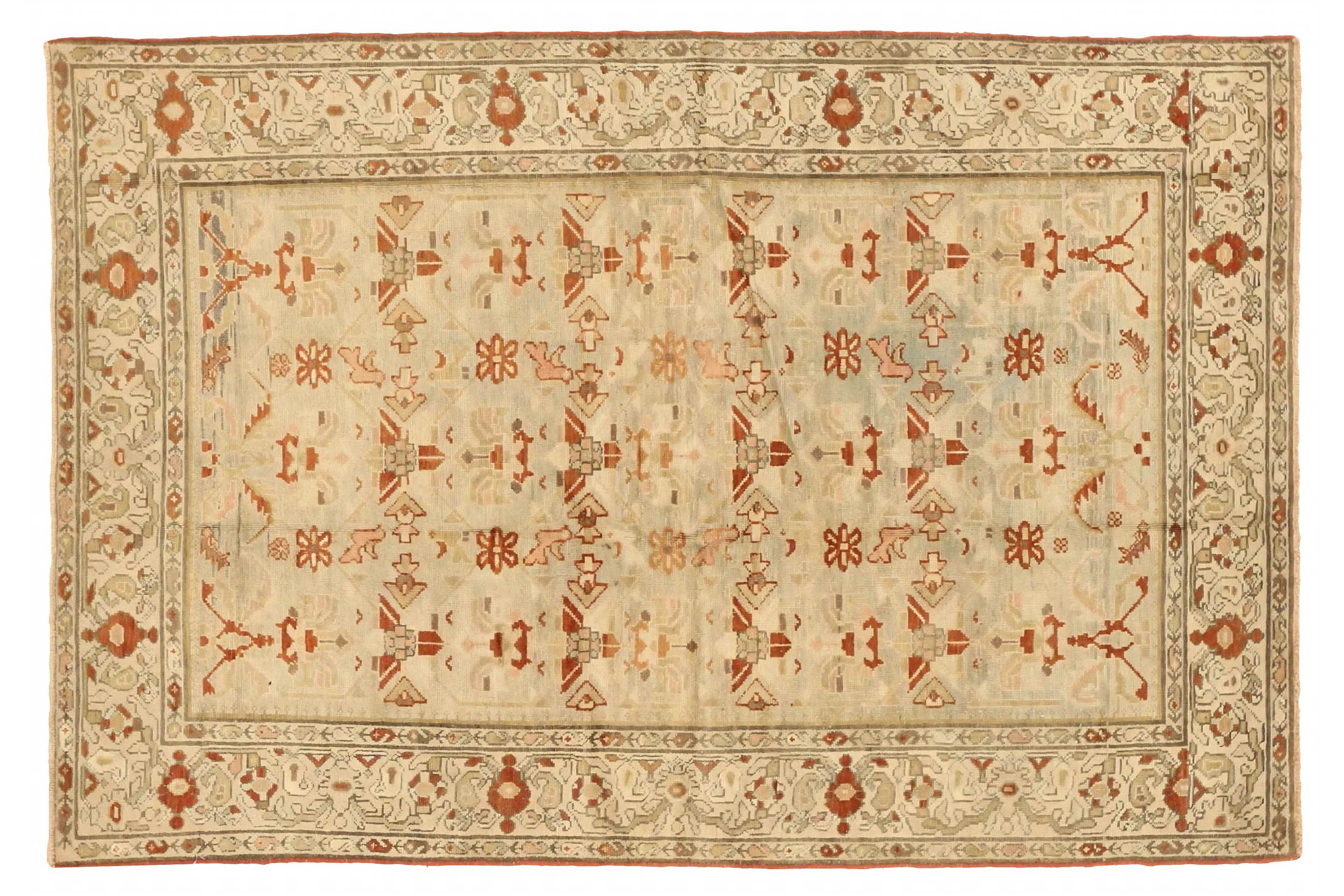 Antique Persian Malayer Traditional Rug 75624