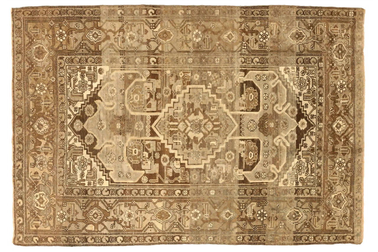 Antique Persian Zanjan Transitional Rug 75626