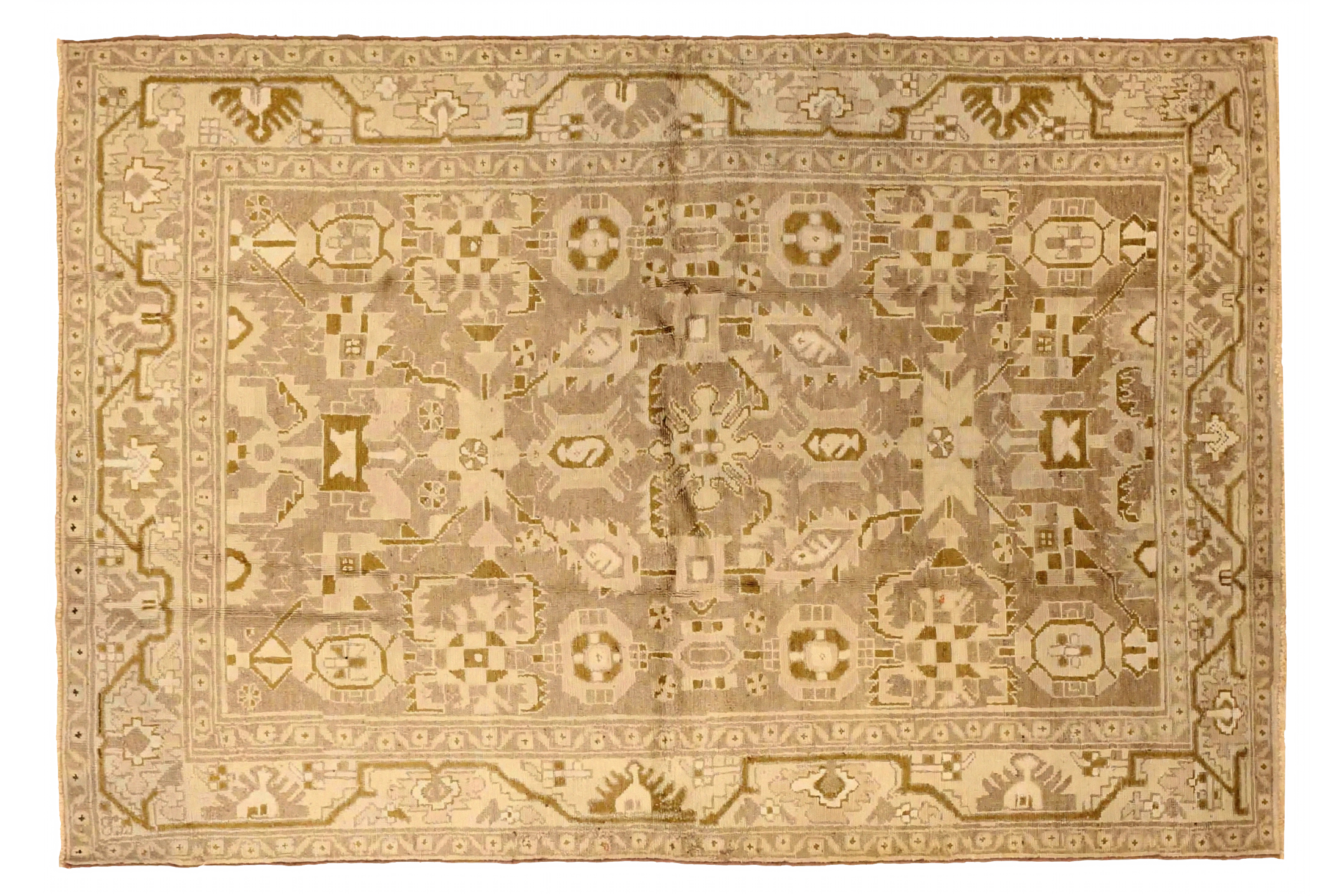 Antique Persian Malayer Traditional Rug 75627