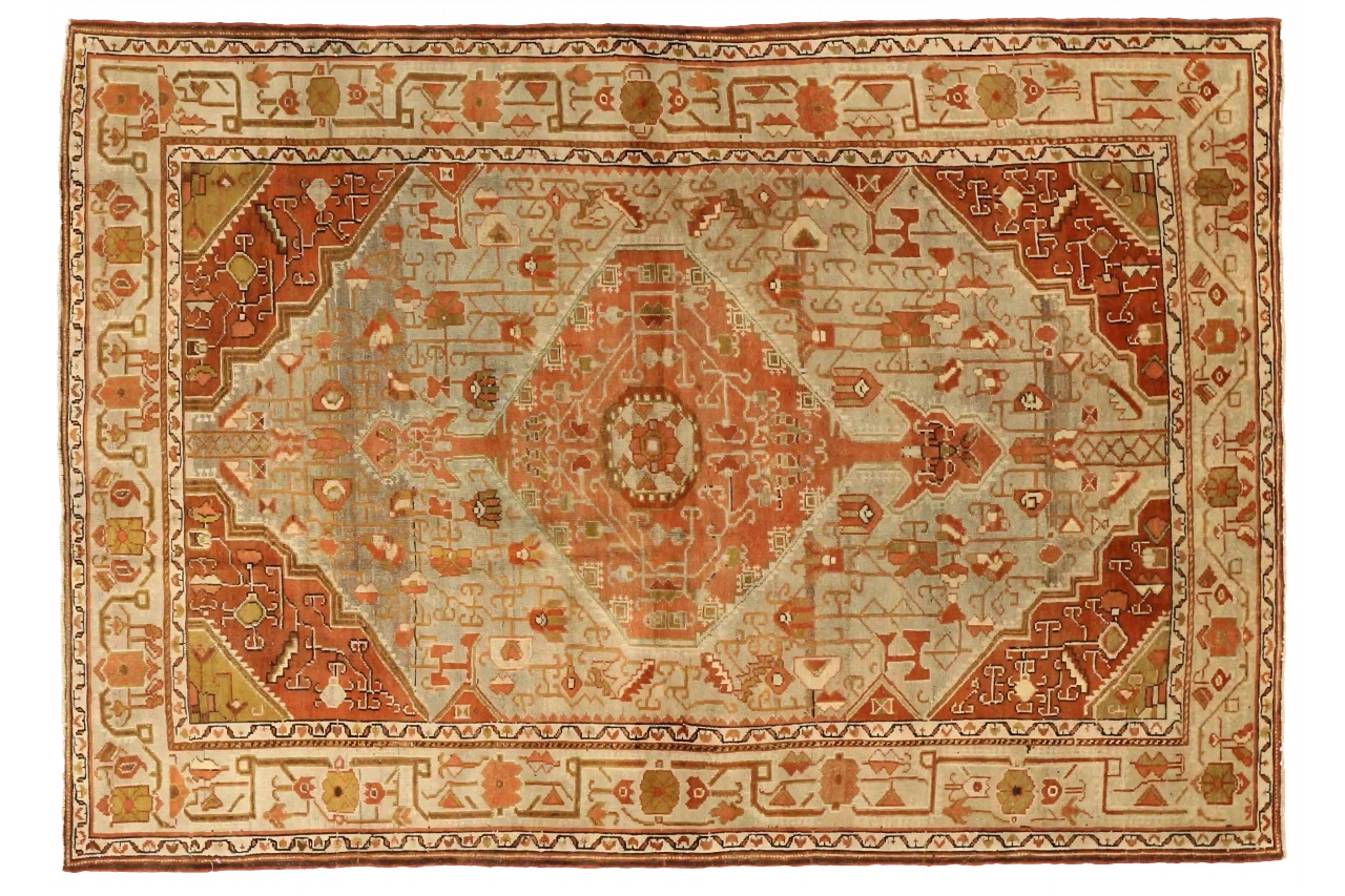 Antique Persian Malayer Traditional Rug 75630