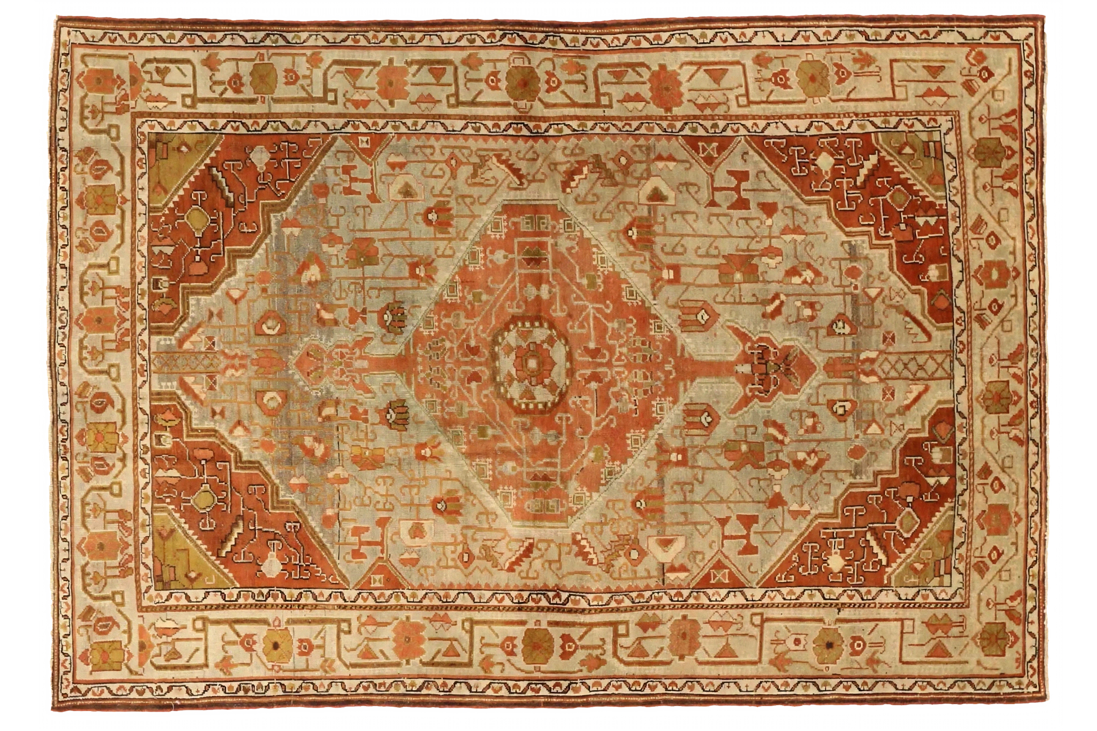 Antique Persian Malayer Traditional Rug 75630