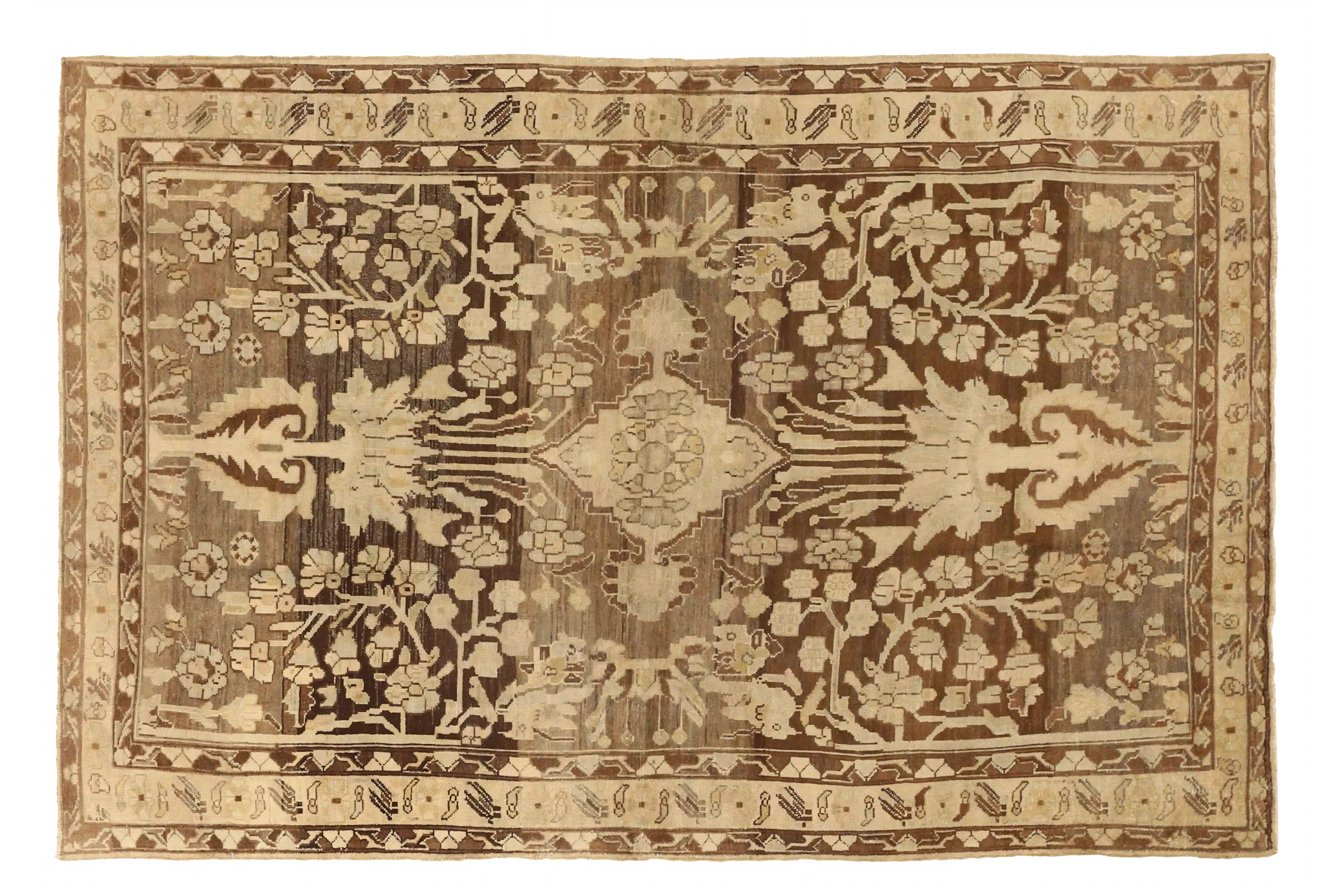 Antique Persian Bakhtiar Traditional Rug 75631