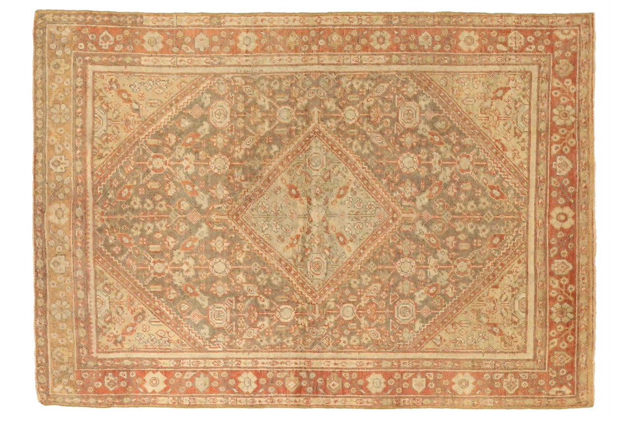 Antique Persian Meshkabad Traditional Rug 75632