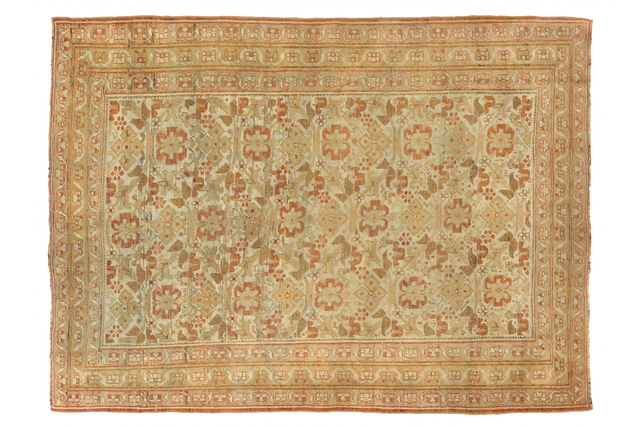 Antique Persian Sirjan Traditional Rug 75635