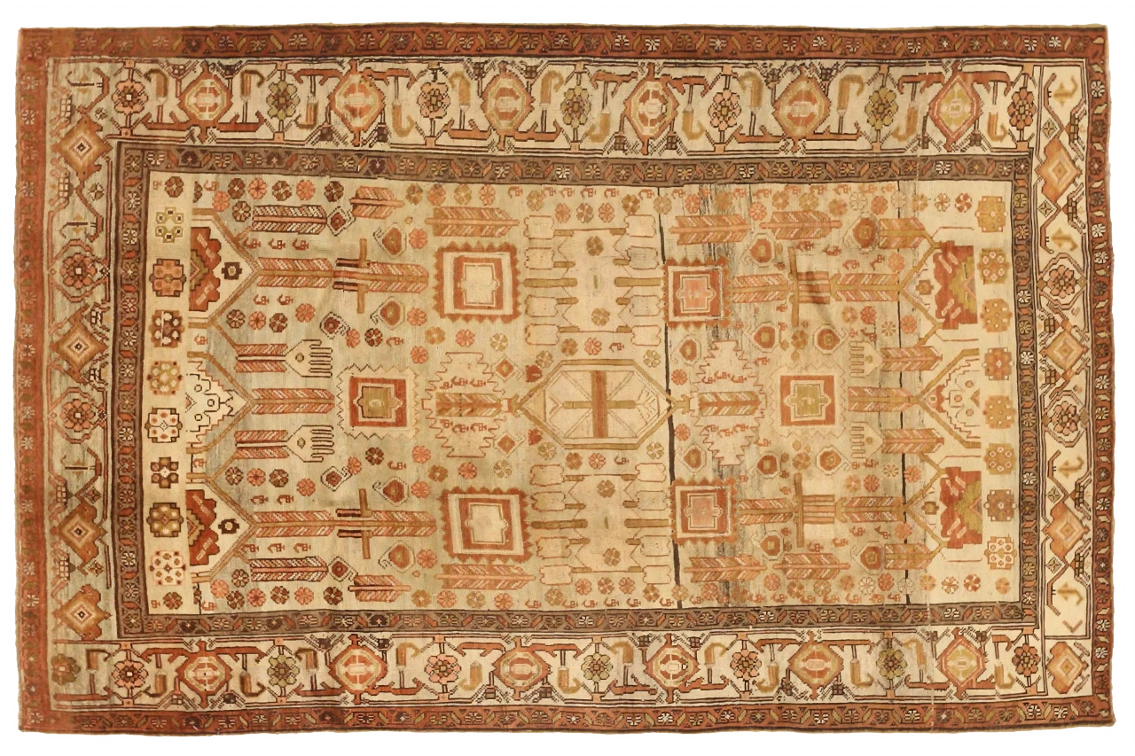 Antique Persian Bijar Traditional Rug 75640
