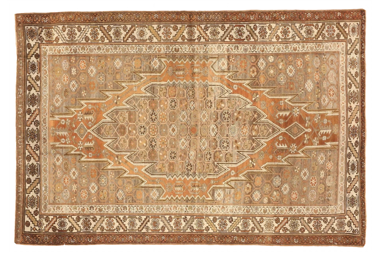 Antique Persian Saveh Traditional Rug 75642