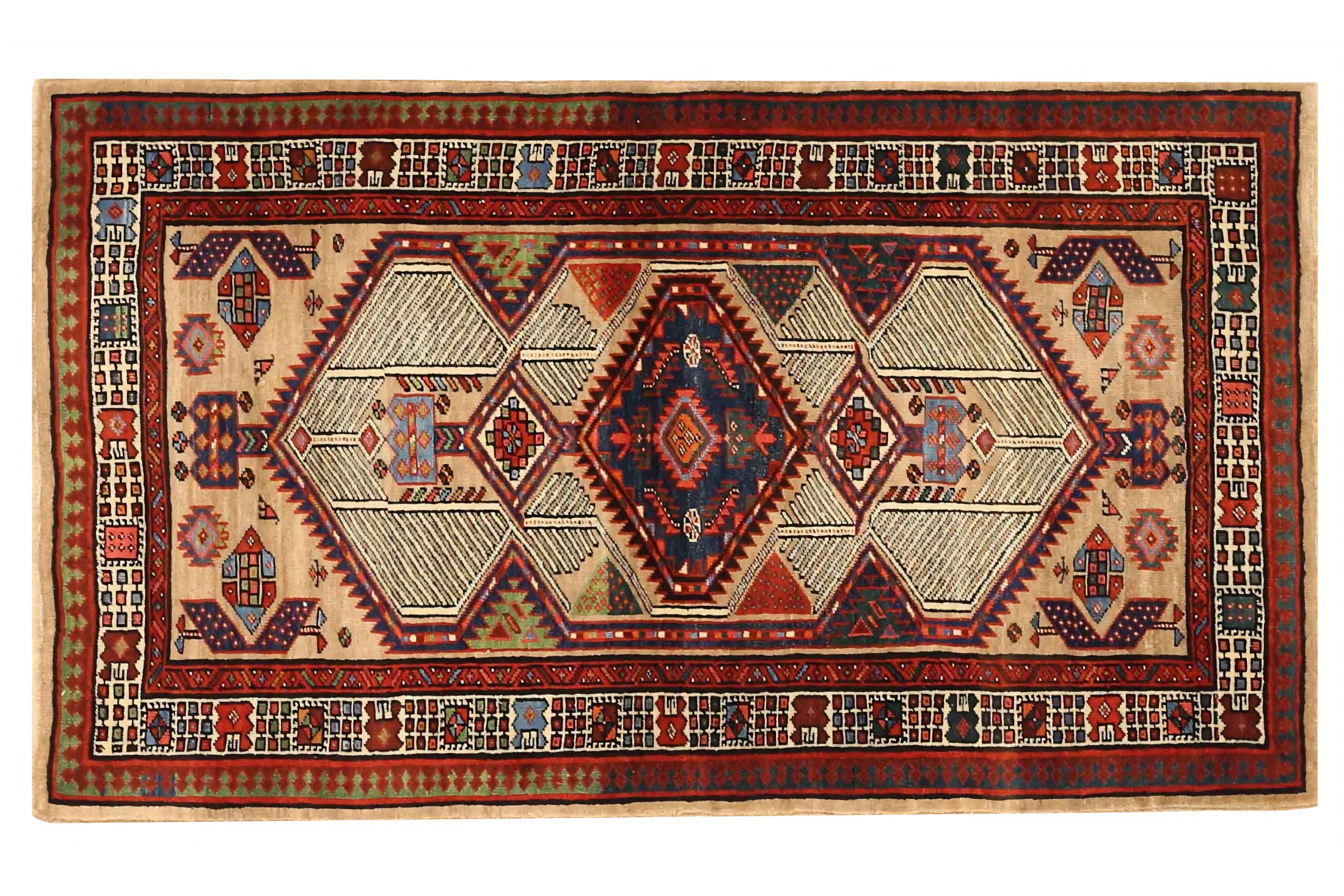 Antique Persian Sarab Traditional Rug 75645