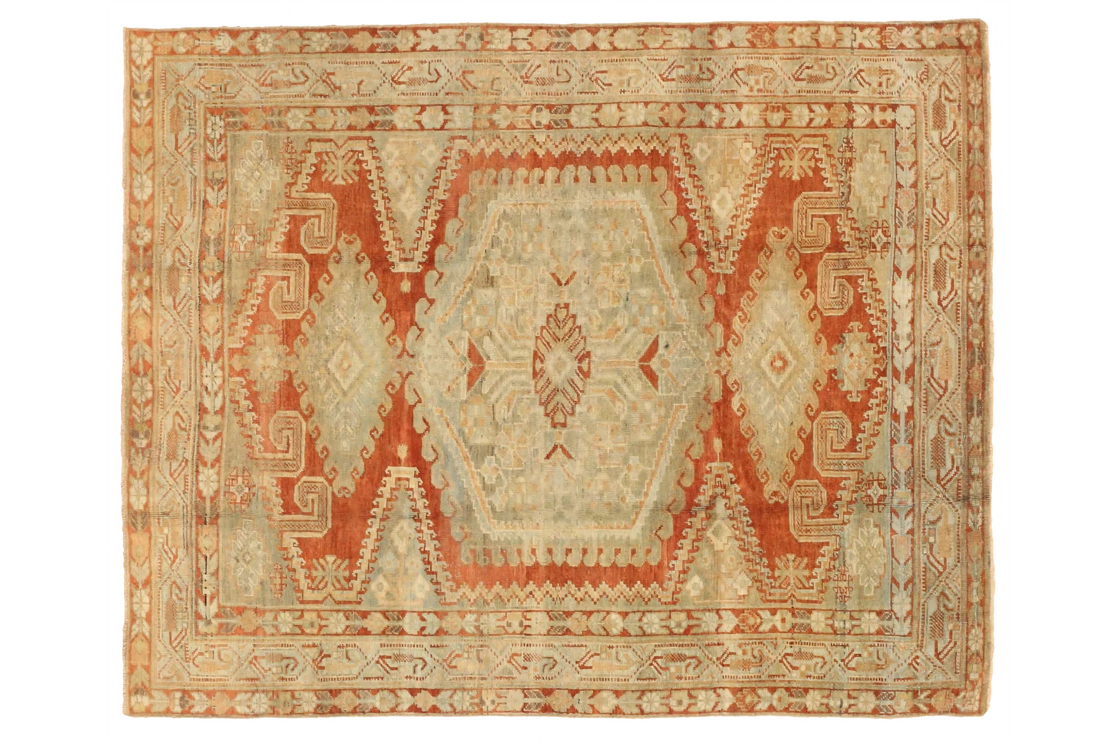 Antique Persian Malayer Traditional Rug 75650