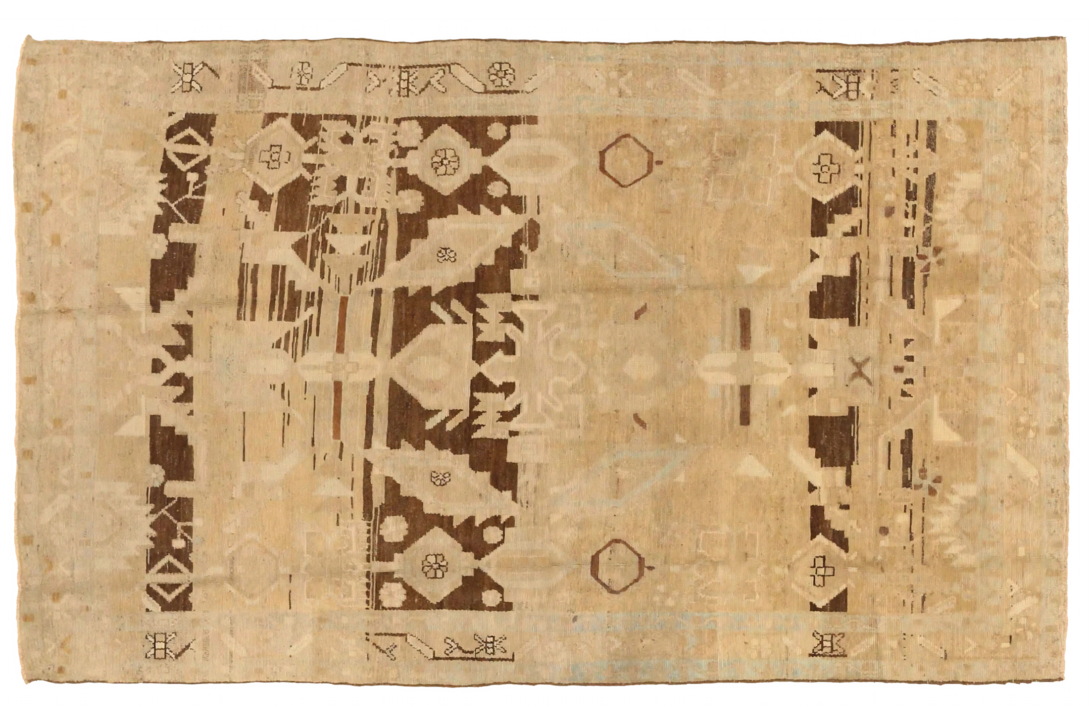 Antique Persian Borujerd Transitional Rug 75654