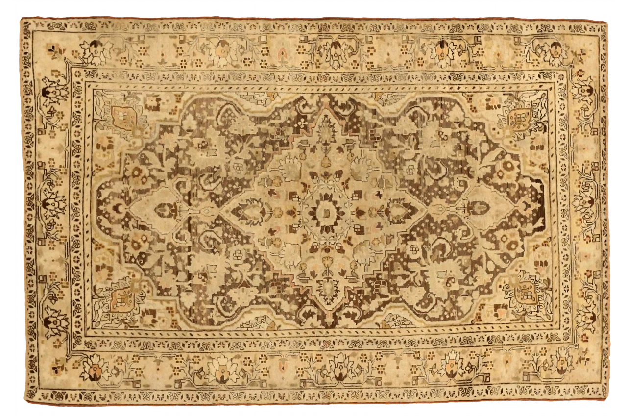 Antique Persian Saveh Traditional Rug 75655