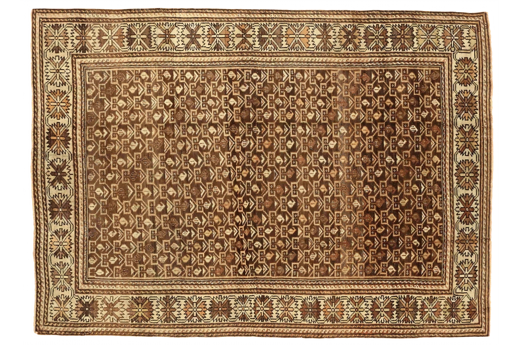 Antique Persian Bakhtiar Traditional Rug 75656
