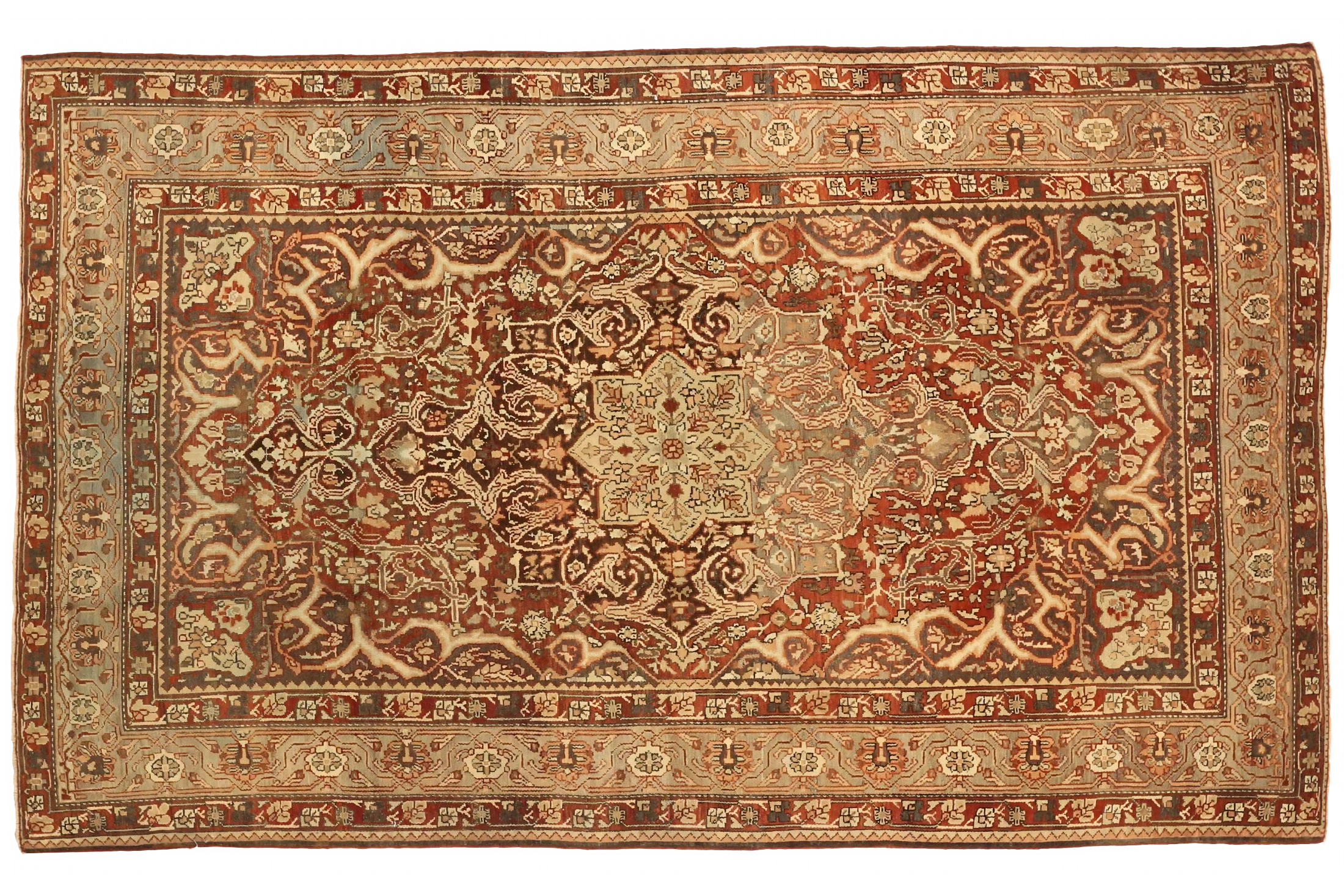 Antique Persian Bakhtiar Traditional Rug 75657