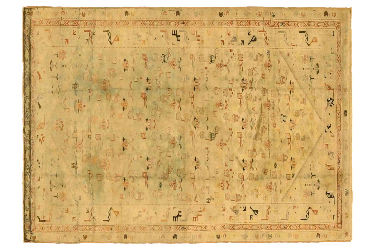 Antique Persian Malayer Transitional Rug 75658