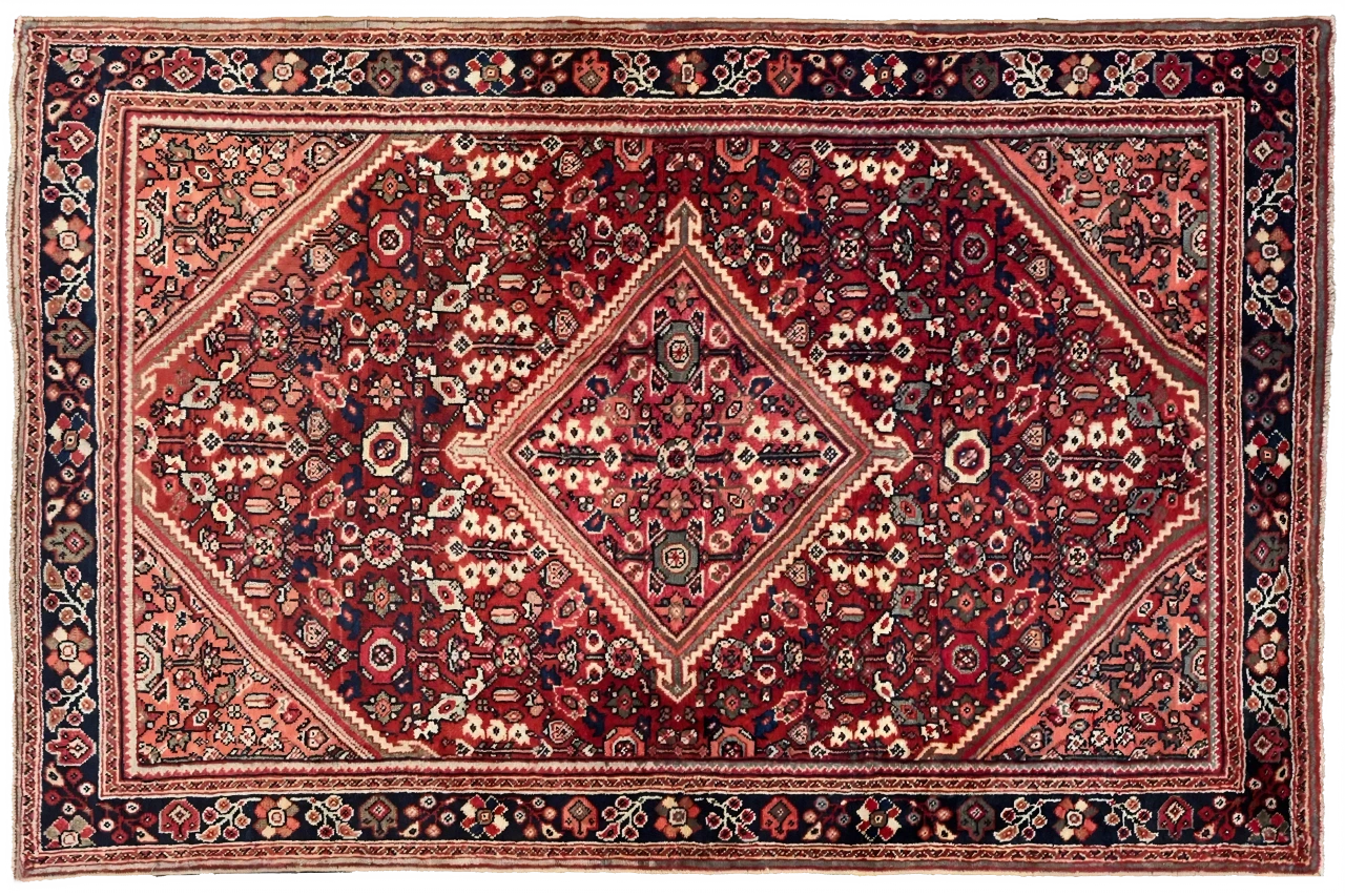 Antique Persian Meshkabad Traditional Rug 75662