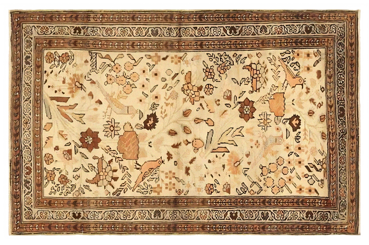 Antique Persian Tafresh Traditional Rug 75666