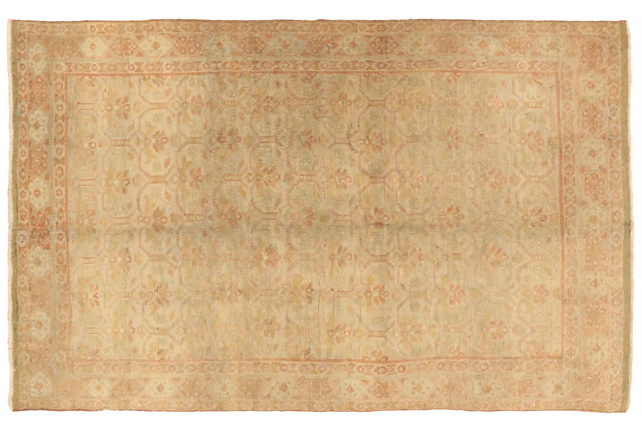 Antique Persian Mahal Transitional Rug 75669