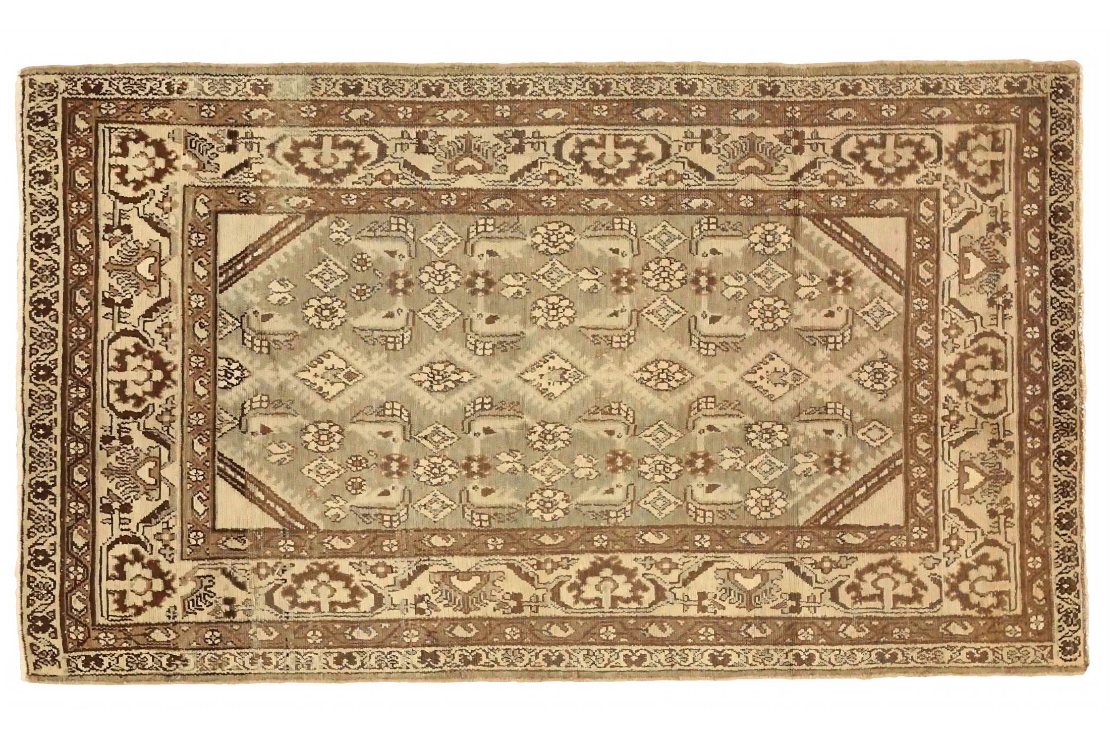 Antique Persian Borujerd Transitional Rug 75670