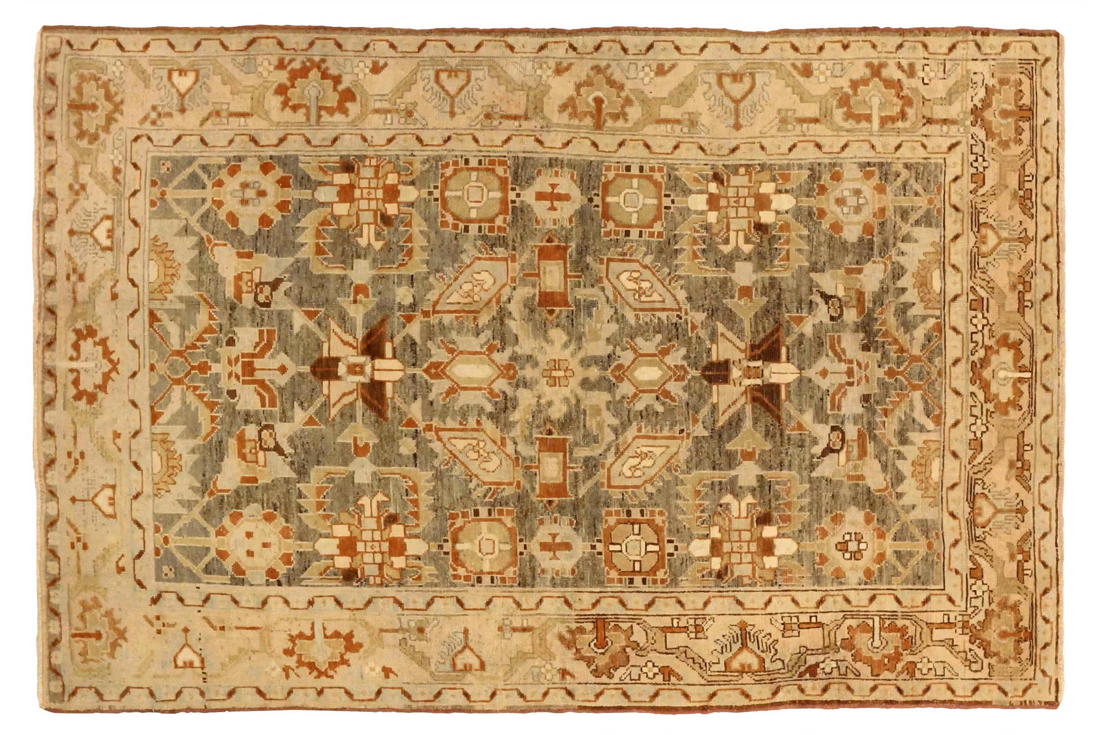 Antique Persian Borujerd Transitional Rug 75677