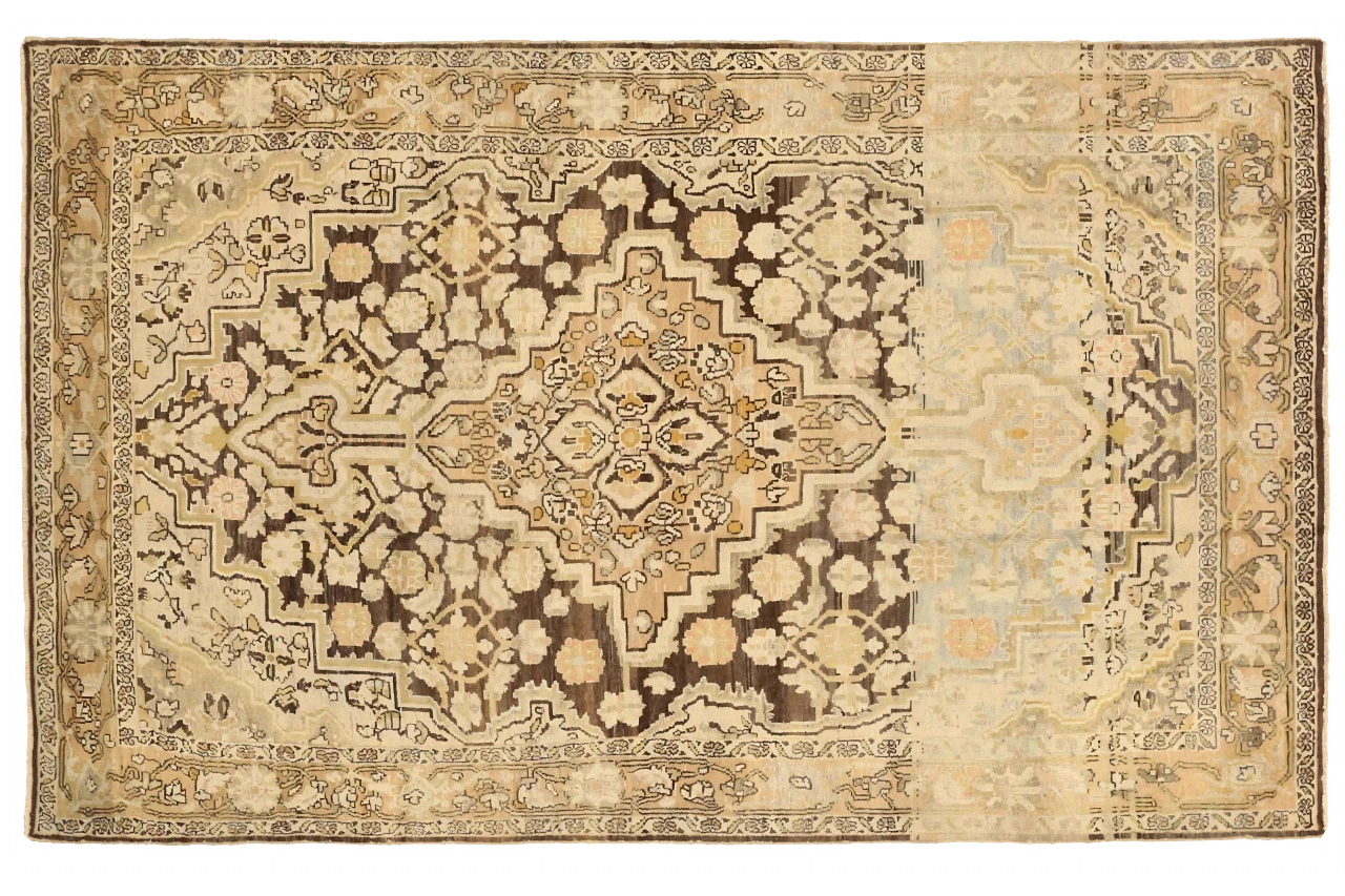 Antique Persian Hamadan Transitional Rug 75679