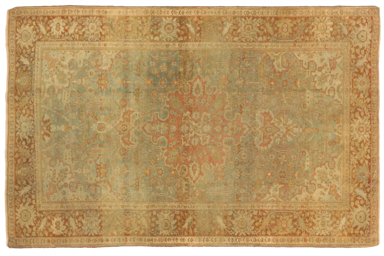 Antique Persian Farahan Traditional Rug 75682