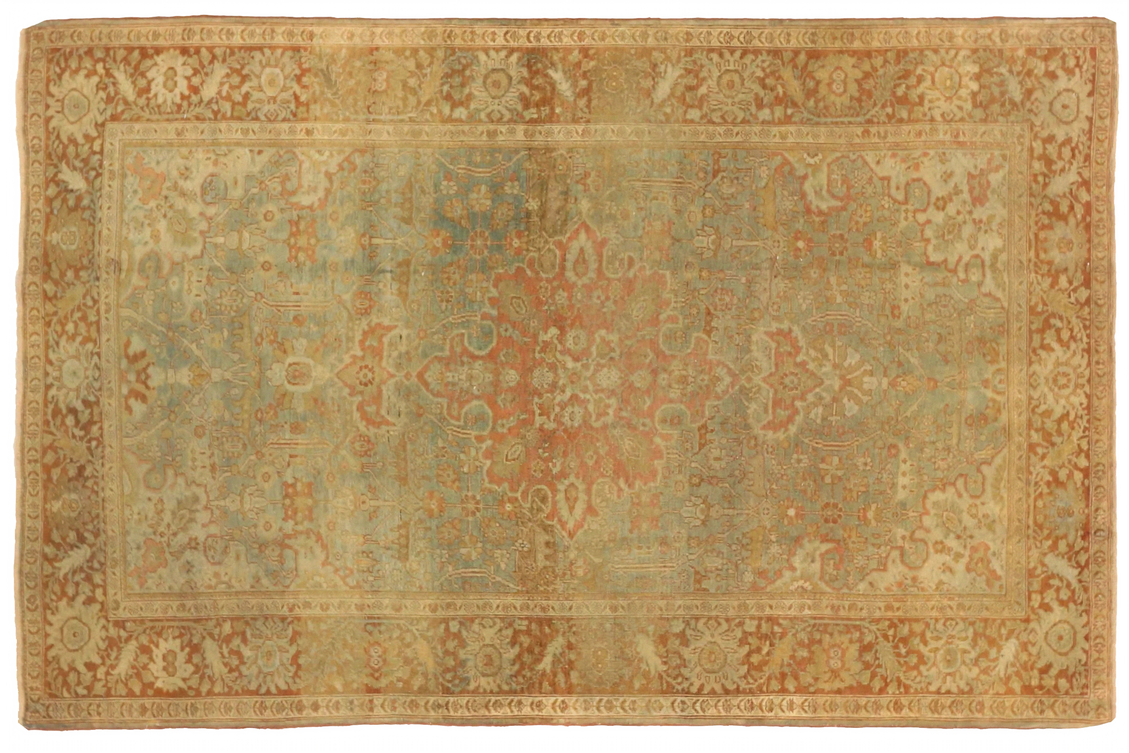 Antique Persian Farahan Traditional Rug 75682