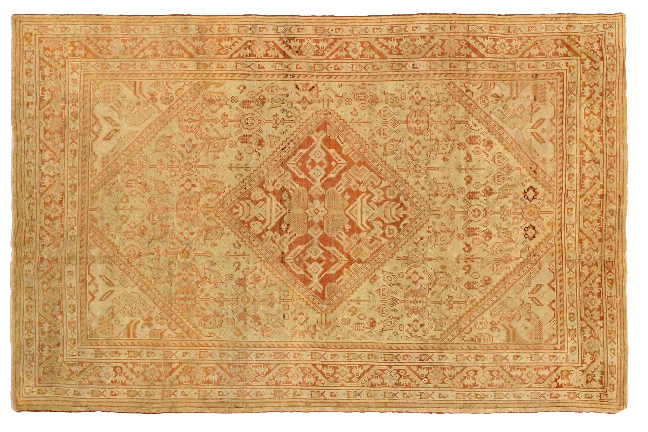 Antique Persian Meshkabad Traditional Rug 75684