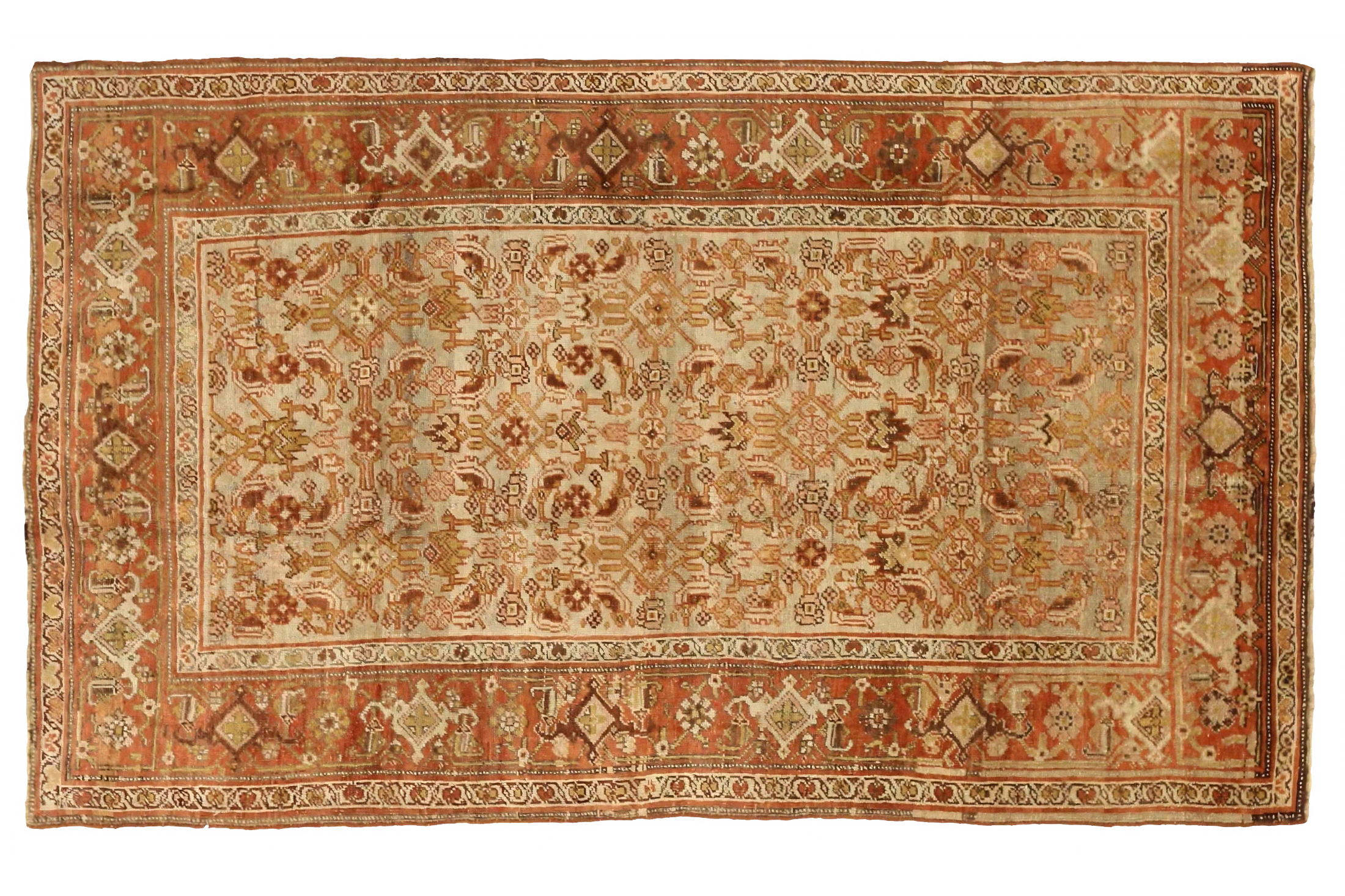 Antique Persian Bijar Traditional Rug 75686