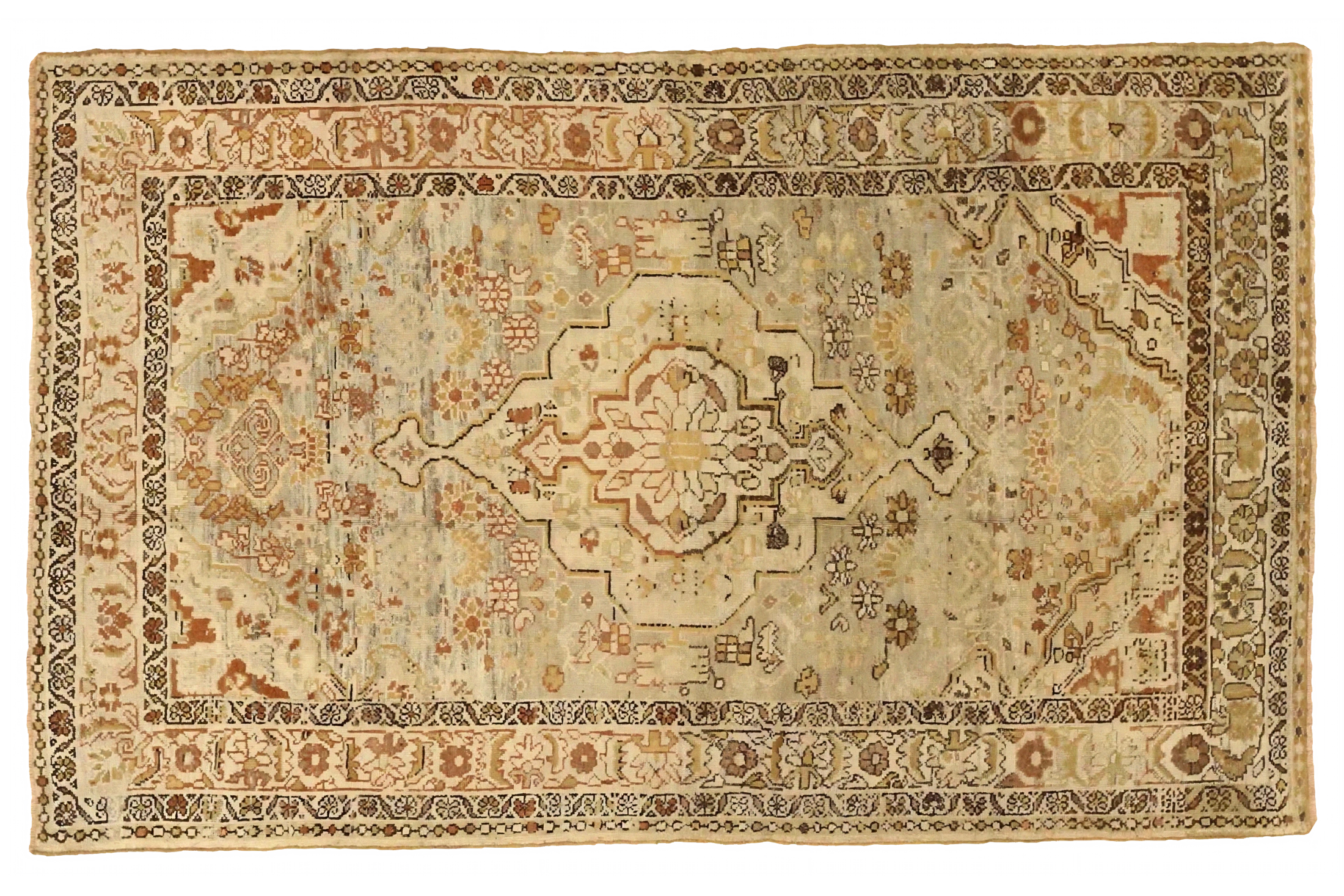 Antique Persian Malayer Traditional Rug 75690