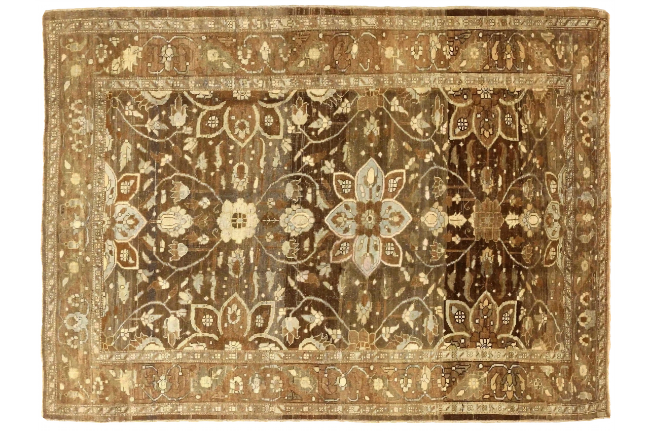 Antique Persian Heriz Traditional Rug 75693