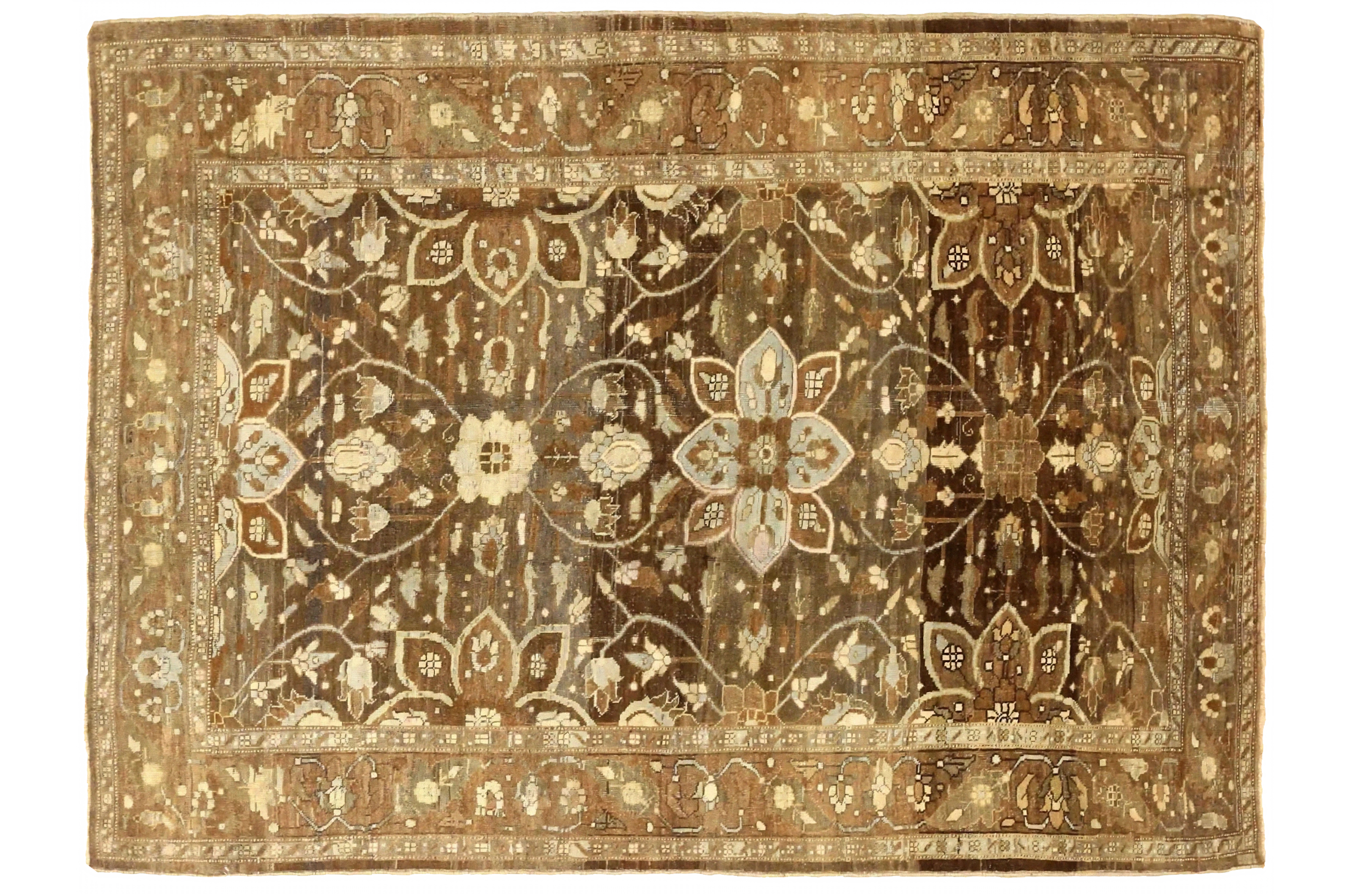 Antique Persian Heriz Traditional Rug 75693