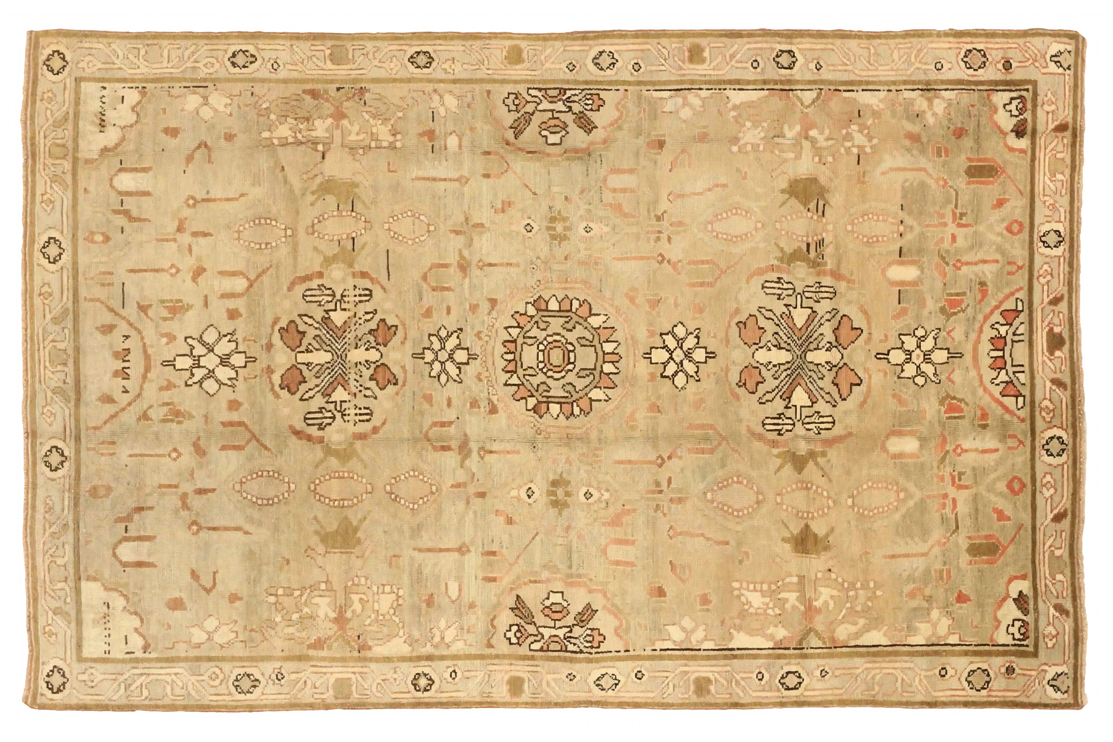 Antique Persian Malayer Traditional Rug 75694