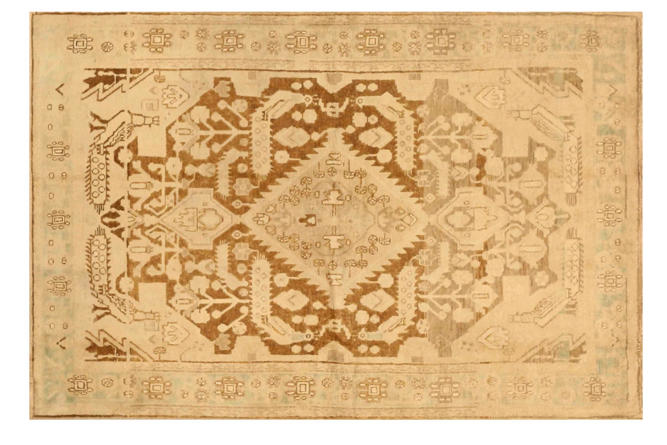 Antique Persian Borujerd Transitional Rug 75712