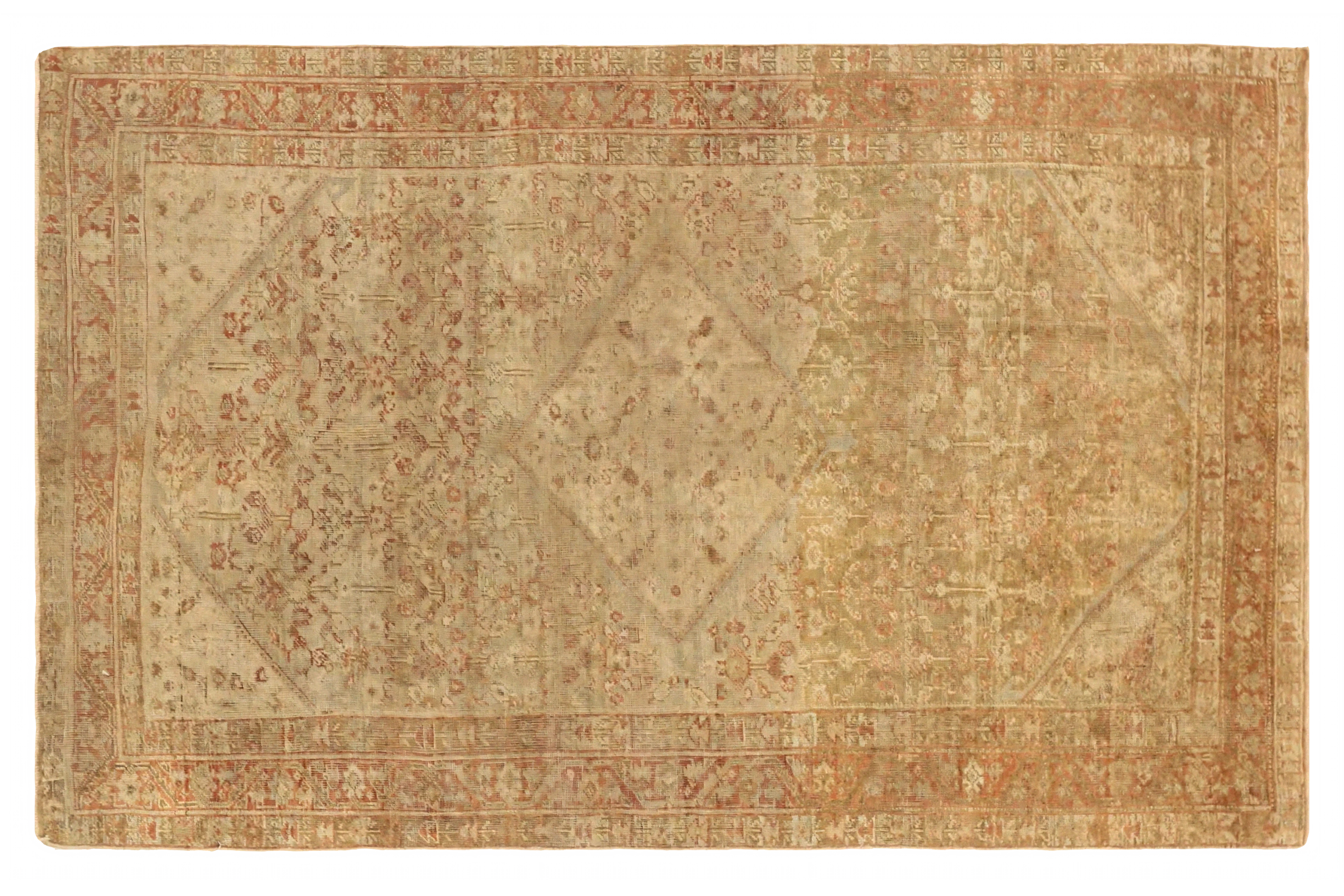Antique Persian Meshkabad Traditional Rug 75715