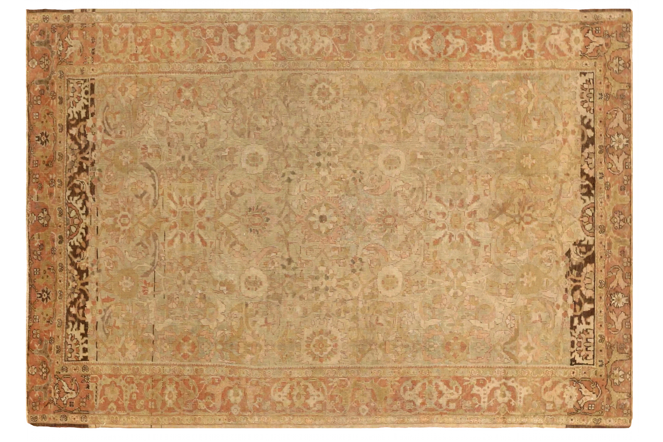Antique Persian Farahan Transitional Rug 75718