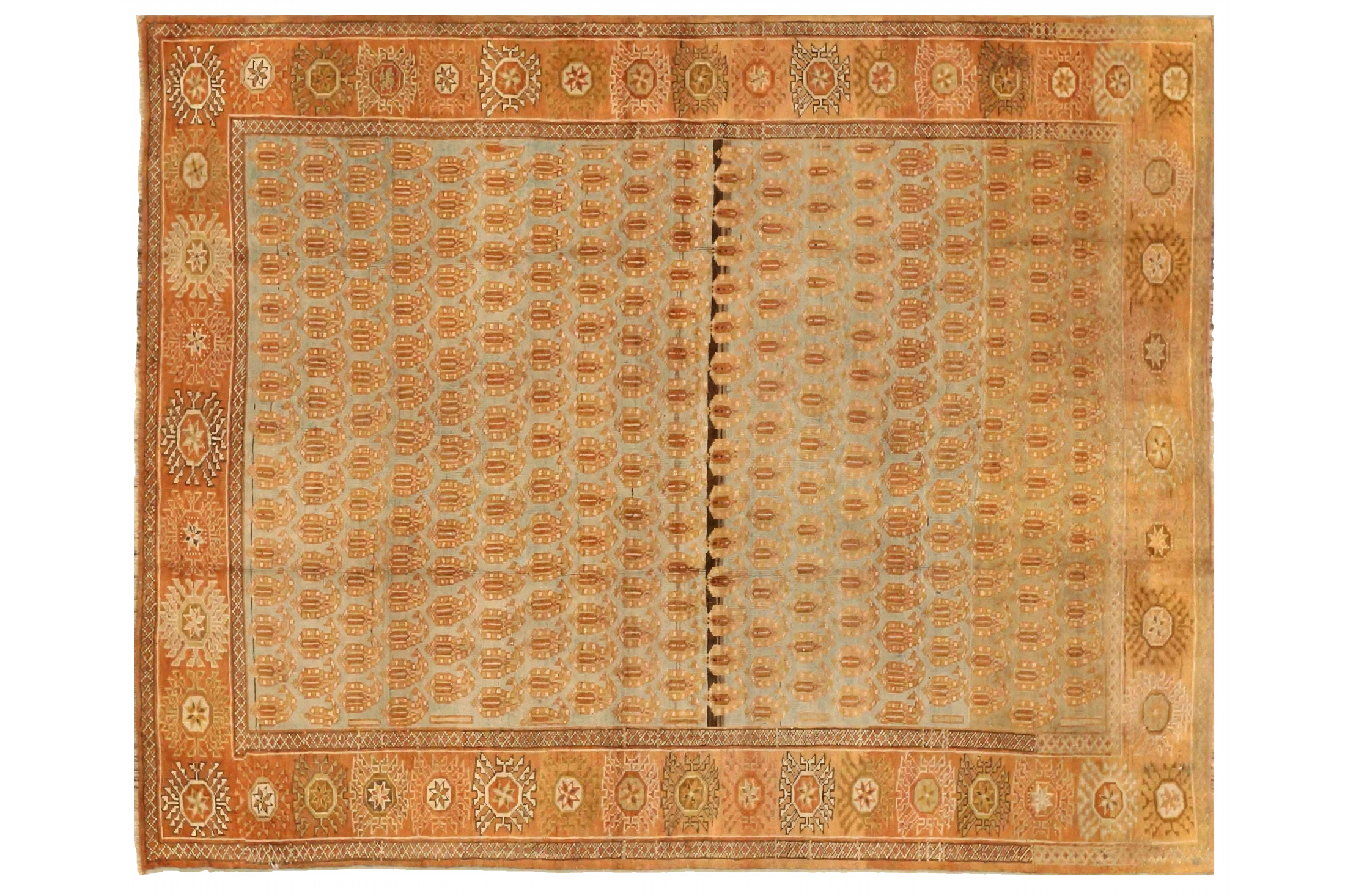 Antique Persian Sirjan Transitional Rug 75719