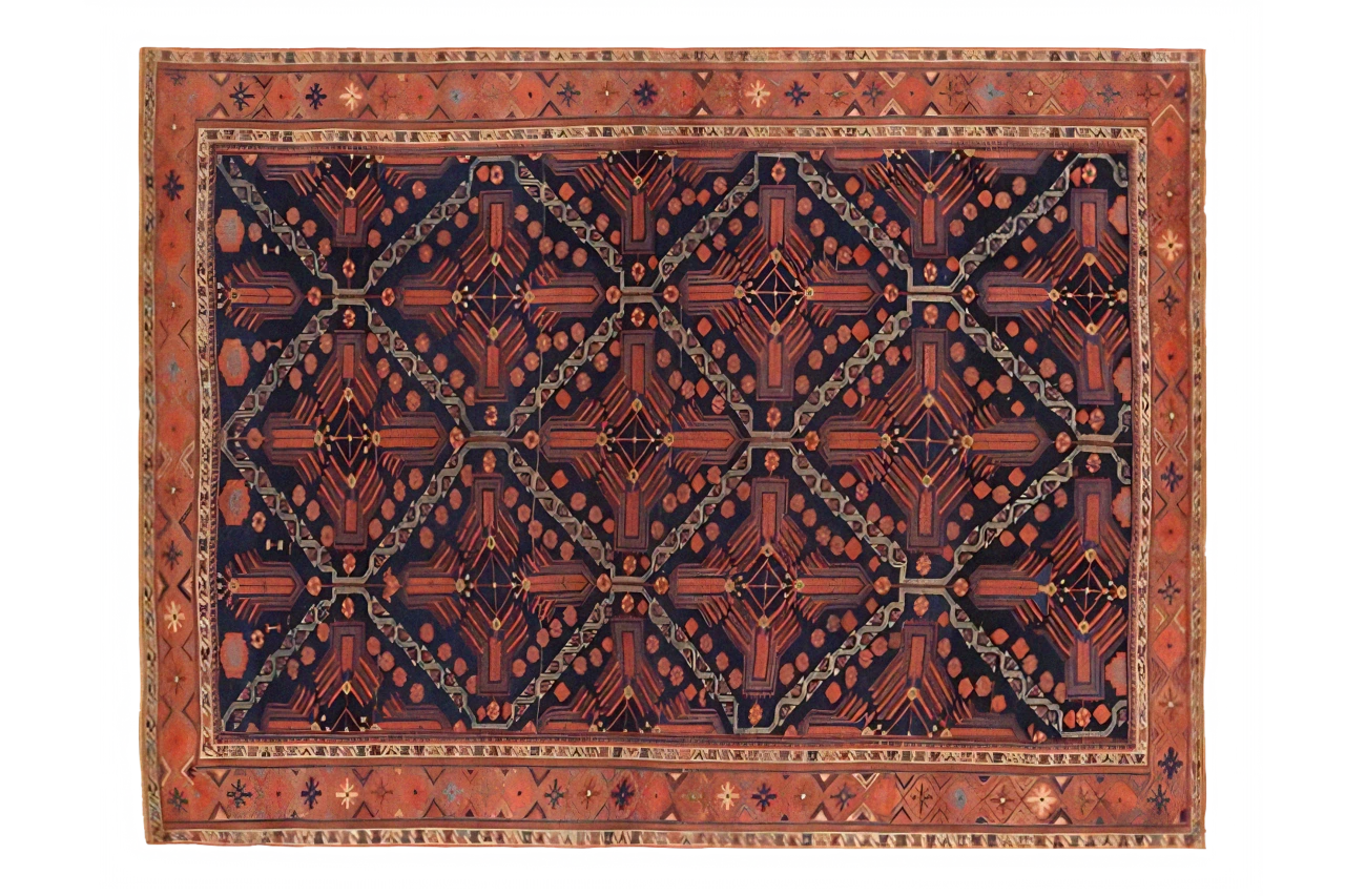 Antique Persian Sirjan Traditional Rug 75720