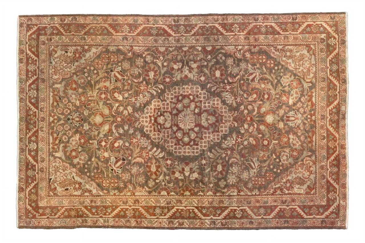 Antique Persian Mahal Traditional Rug 75721