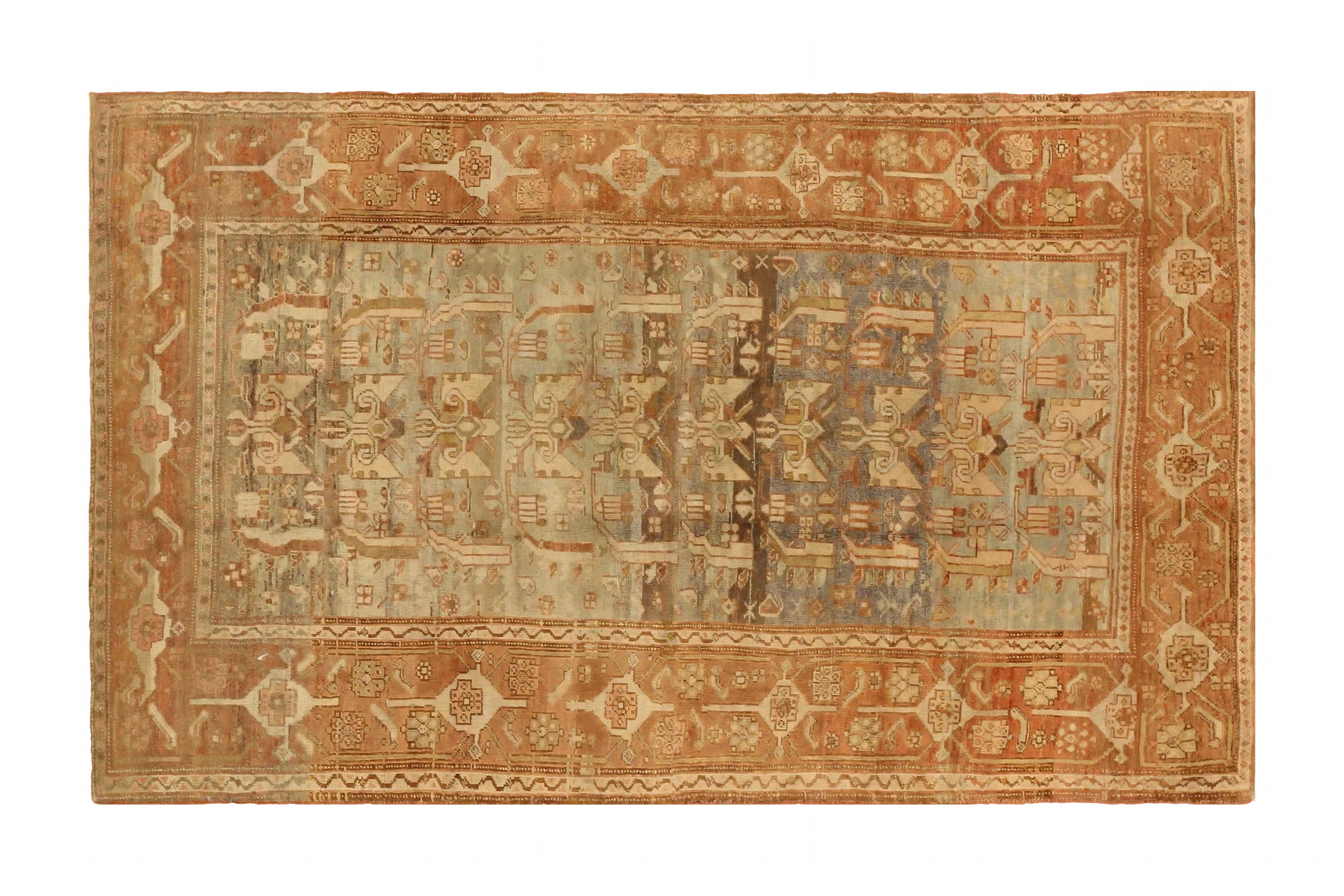 Antique Persian Bijar Transitional Rug 75722