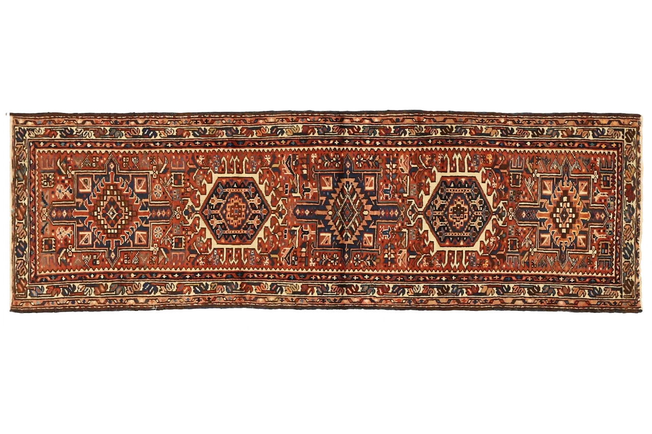 Antique Persian Gharajeh Traditional Rug 75736