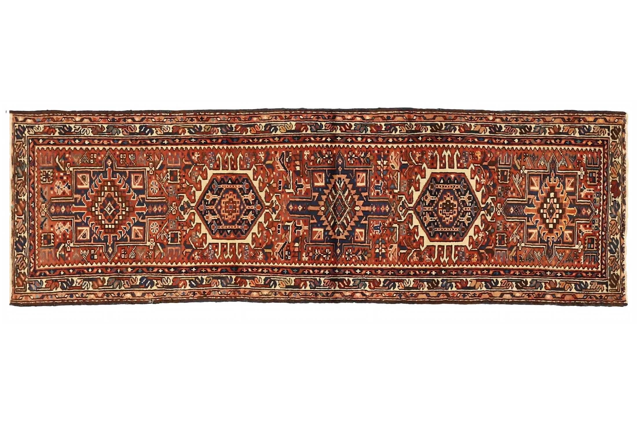 Antique Persian Gharajeh Traditional Rug 75736