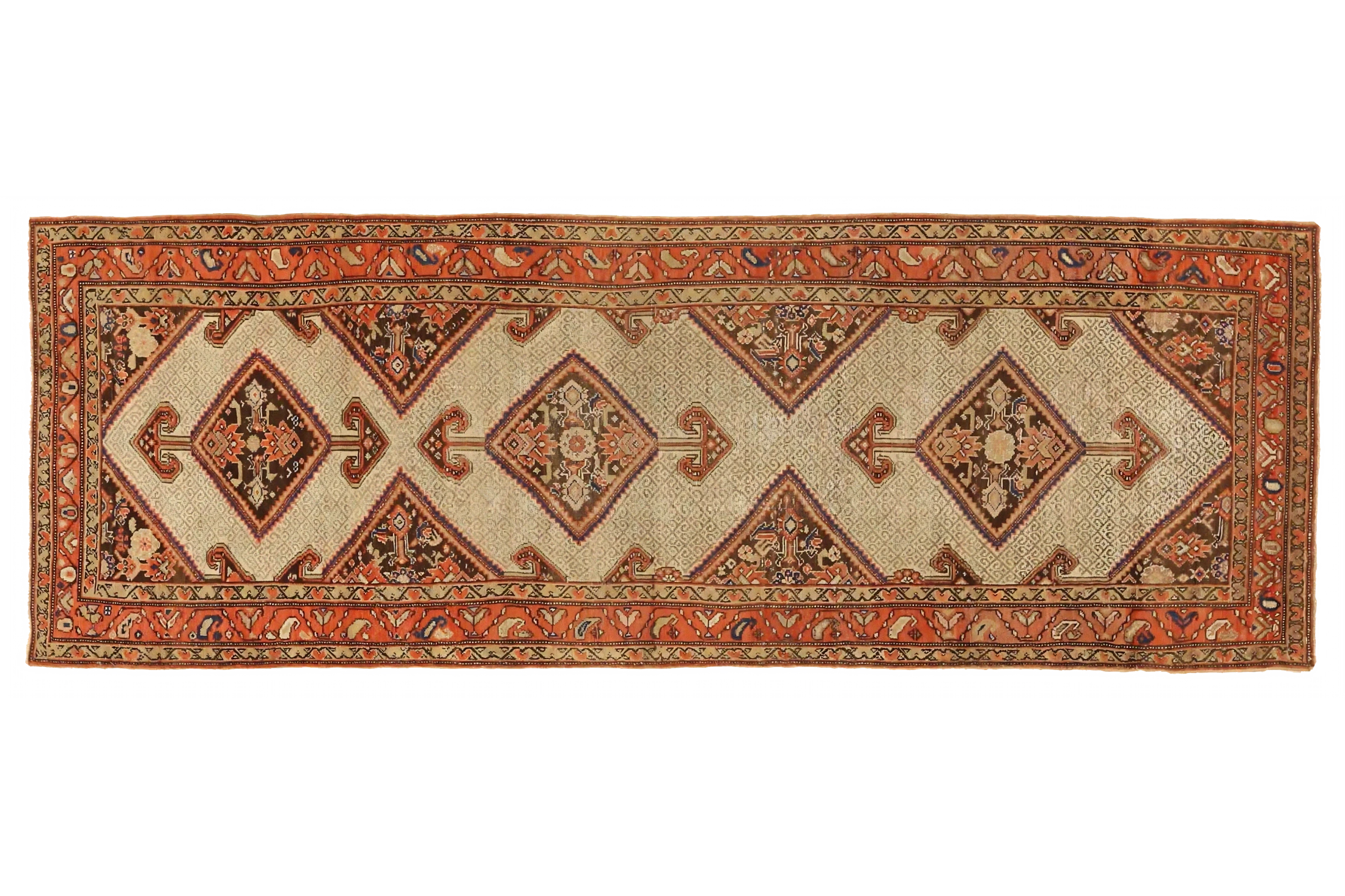 Antique Persian Malayer Traditional Rug 75739