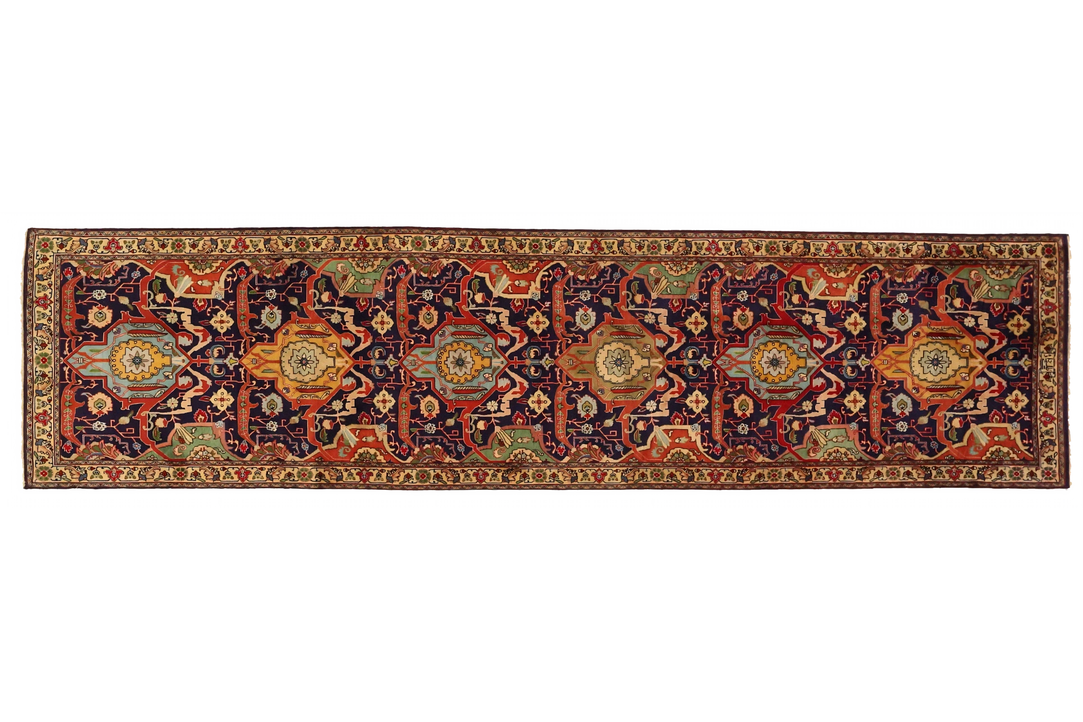 Antique Persian Tabriz Traditional Rug 75740