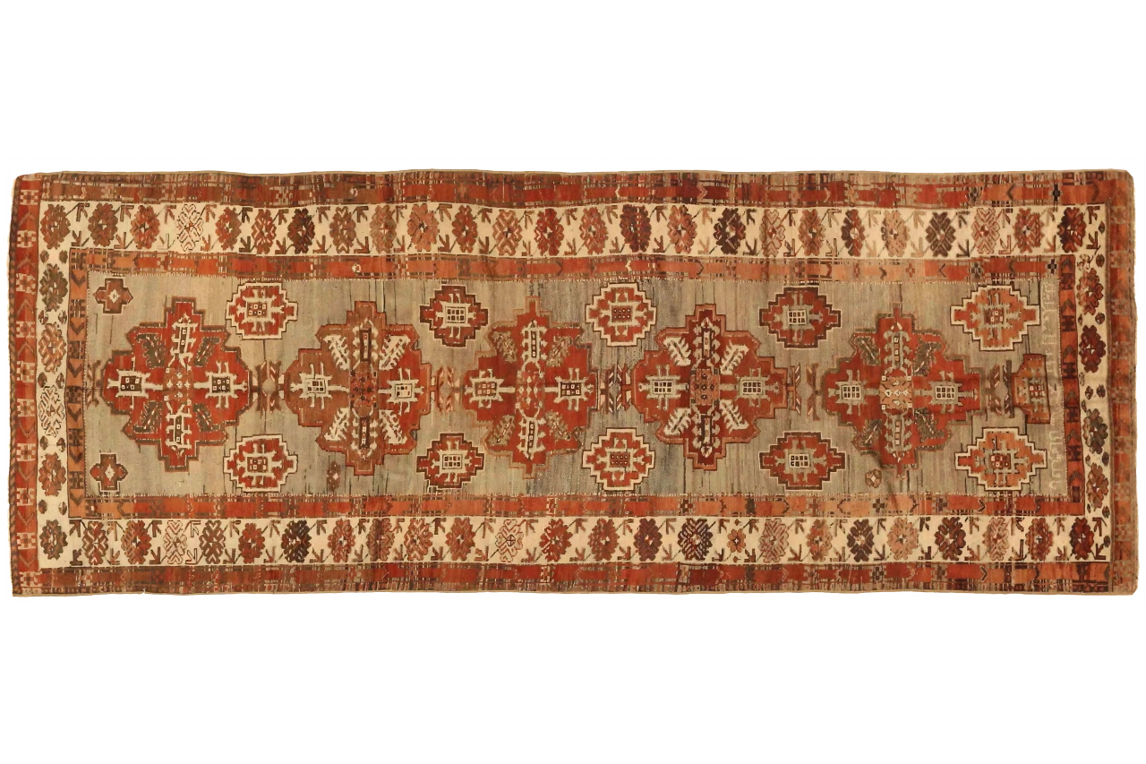 Antique Persian Varamin Traditional Rug 75745