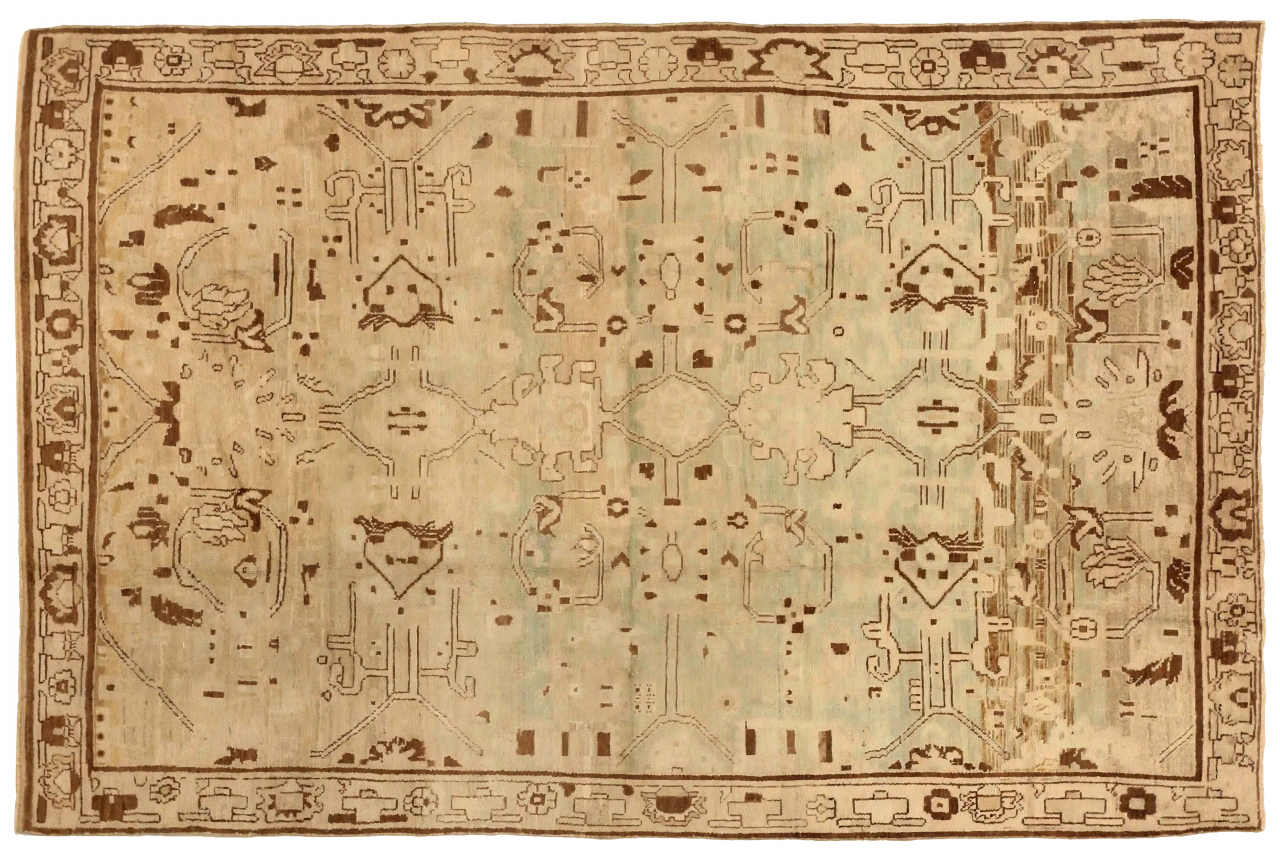 Antique Persian Malayer Transitional Rug 75750