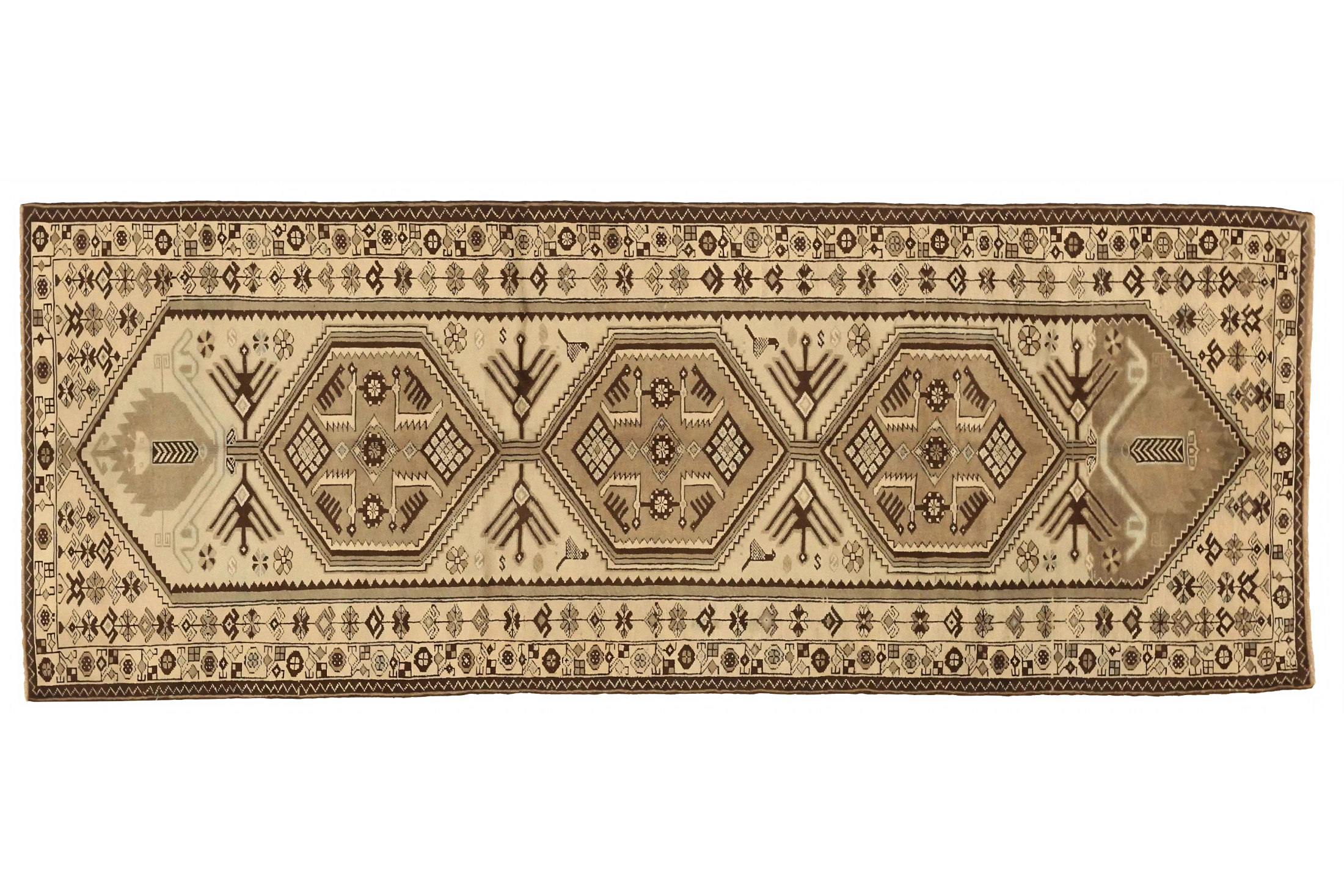 Antique Persian Saveh Traditional Rug 75758